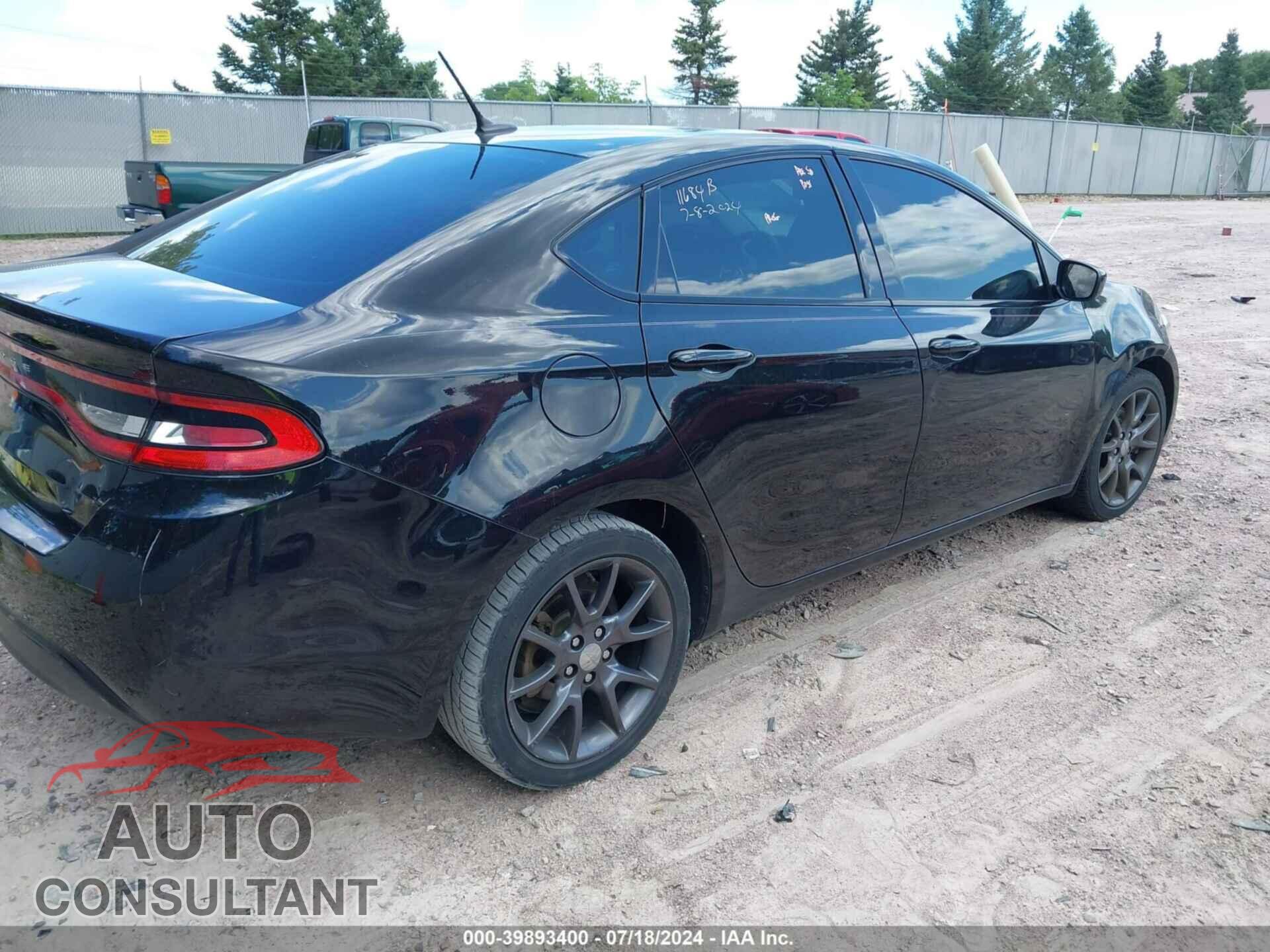 DODGE DART 2016 - 1C3CDFAA3GD607979