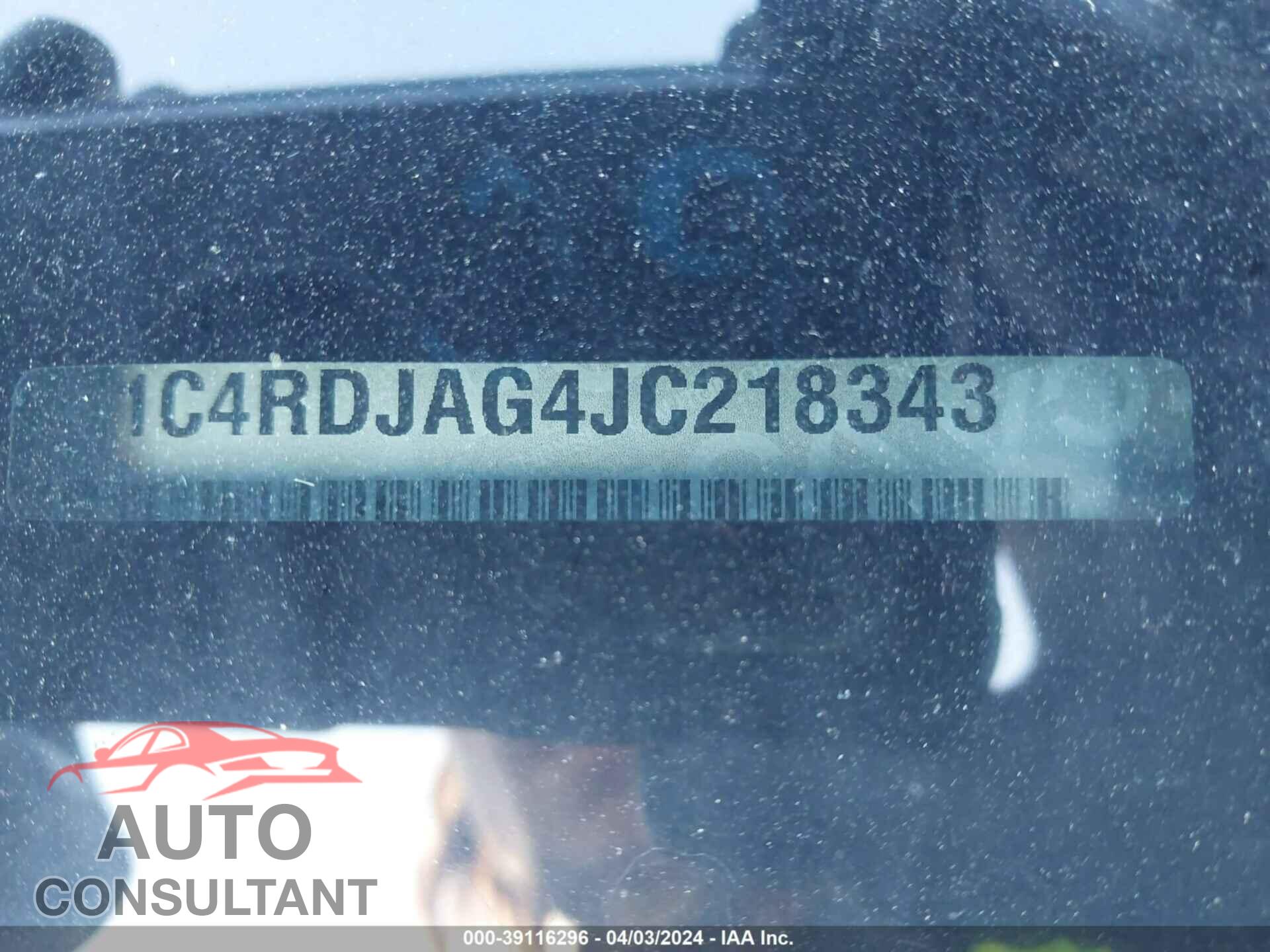 DODGE DURANGO 2018 - 1C4RDJAG4JC218343