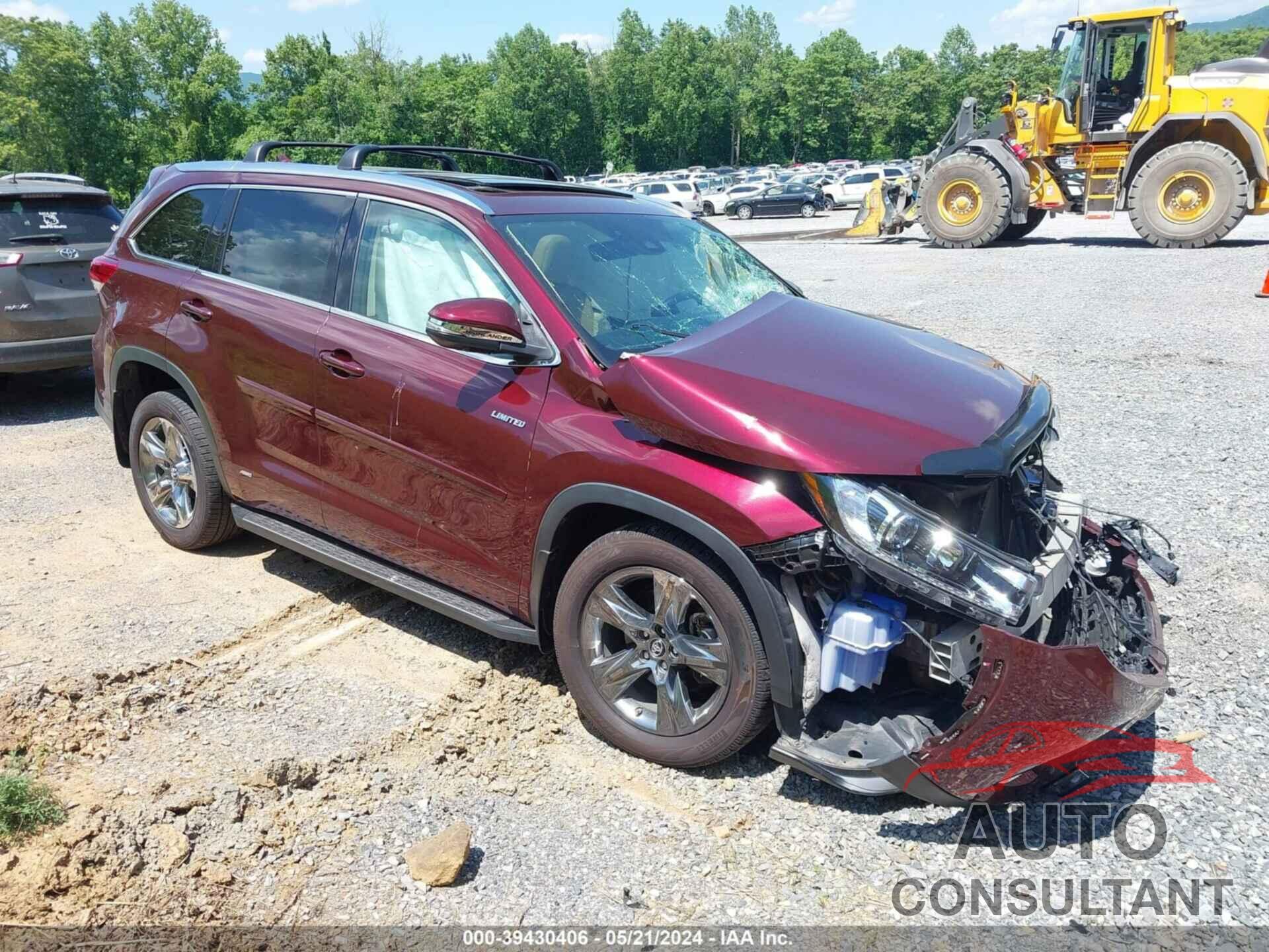 TOYOTA HIGHLANDER 2017 - 5TDDZRFH4HS458075