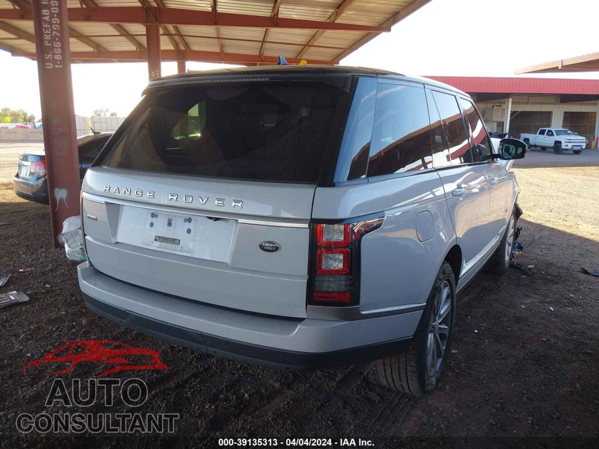 LAND ROVER RANGE ROVER 2016 - SALGS2KF3GA307987