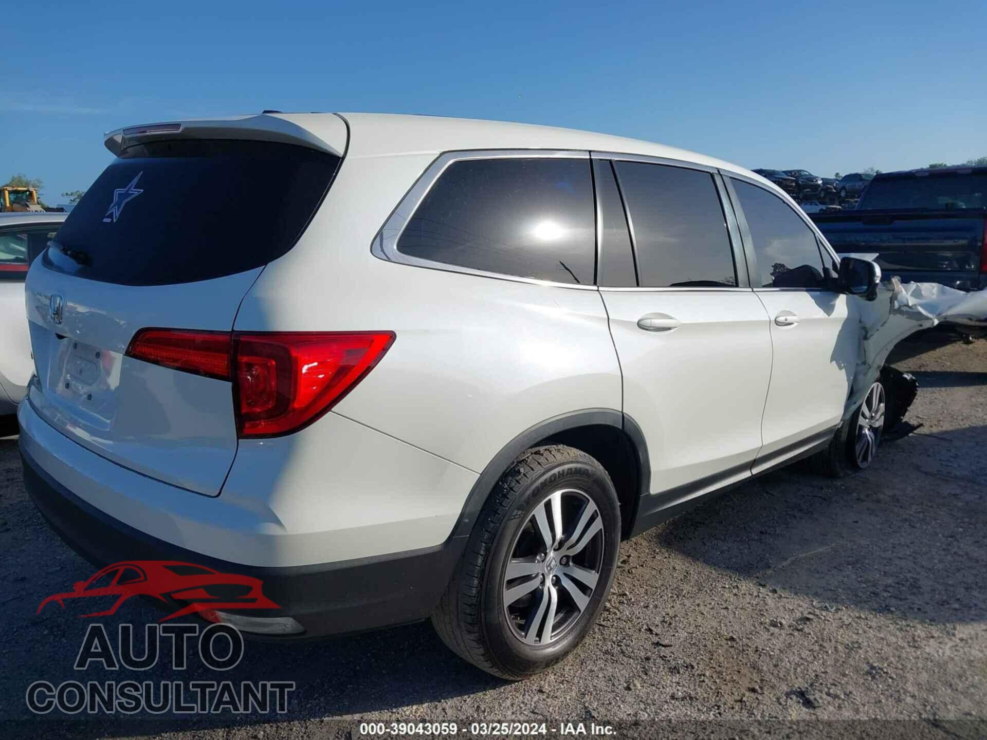 HONDA PILOT 2017 - 5FNYF5H51HB041846