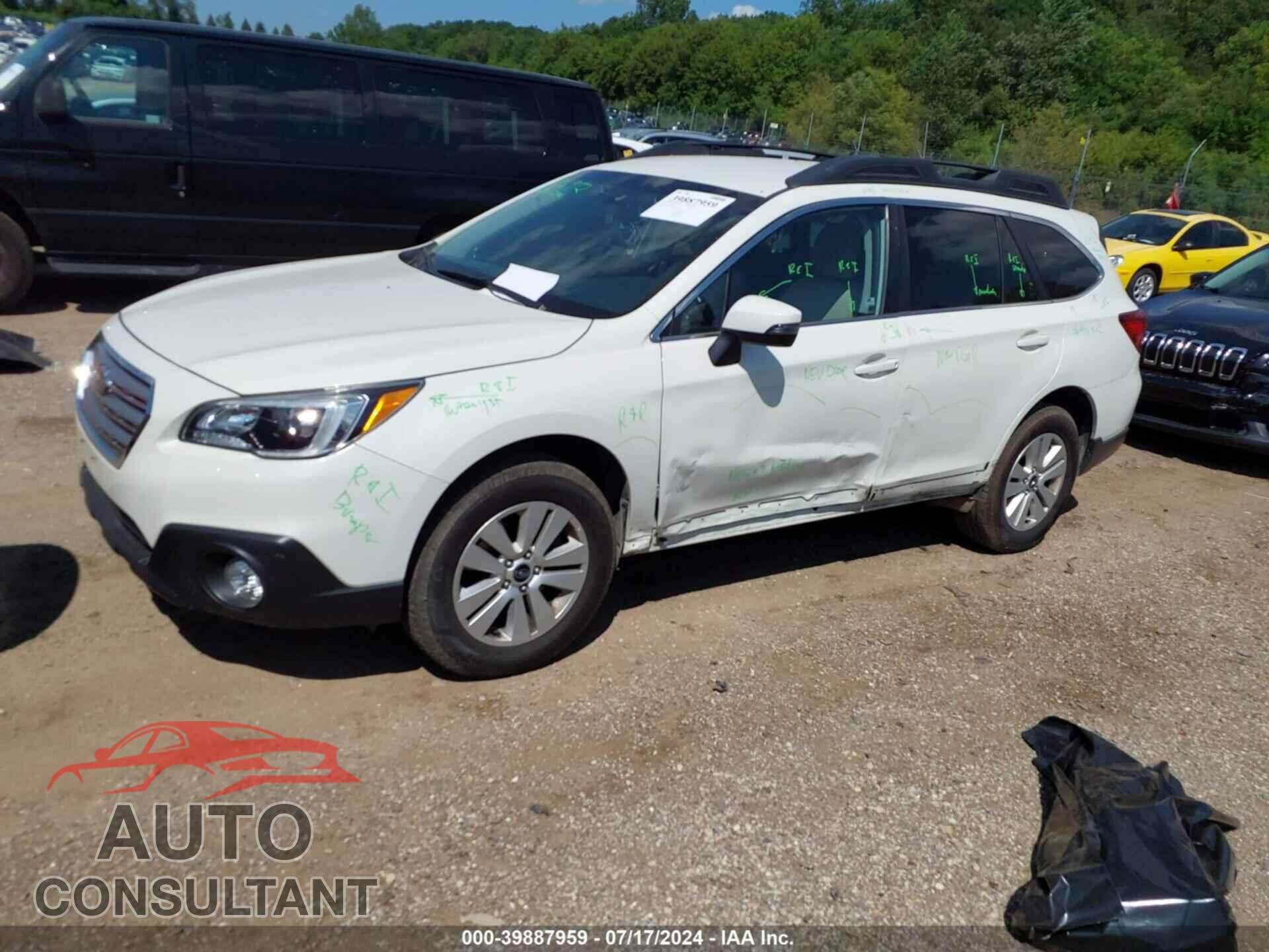 SUBARU OUTBACK 2016 - 4S4BSBFC8G3201844