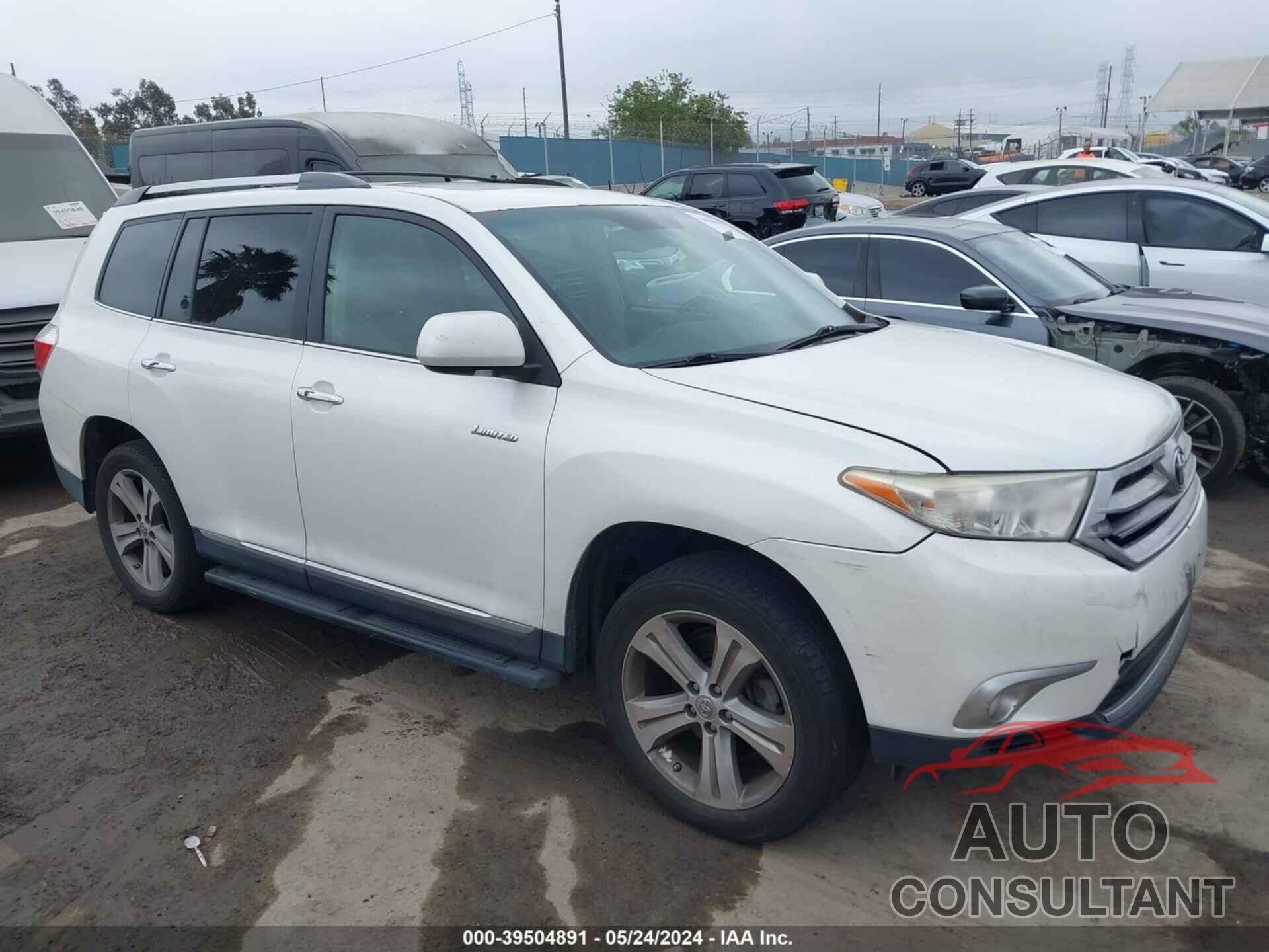 TOYOTA HIGHLANDER 2011 - 5TDDK3EH2BS058834