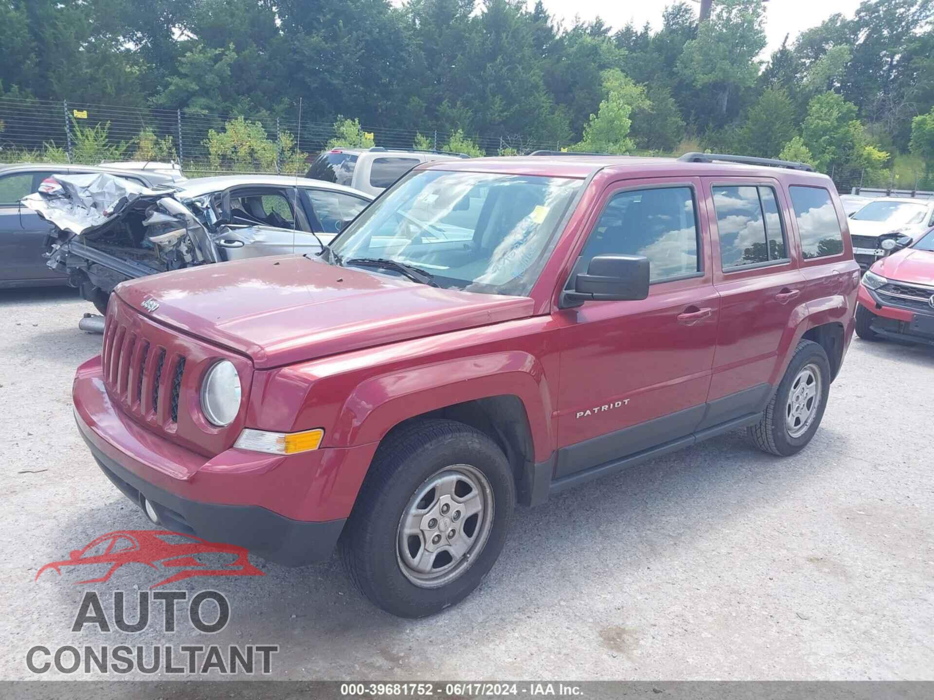 JEEP PATRIOT 2016 - 1C4NJPBB6GD649329
