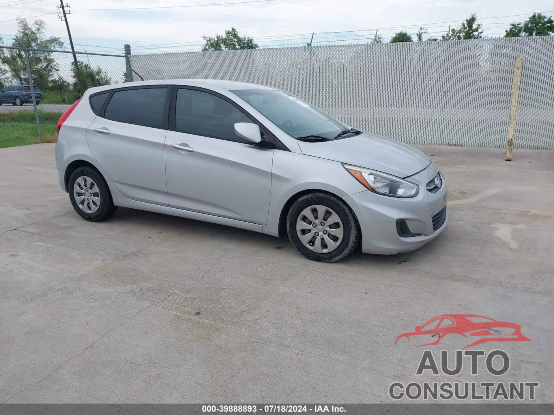 HYUNDAI ACCENT 2016 - KMHCT5AE7GU280591