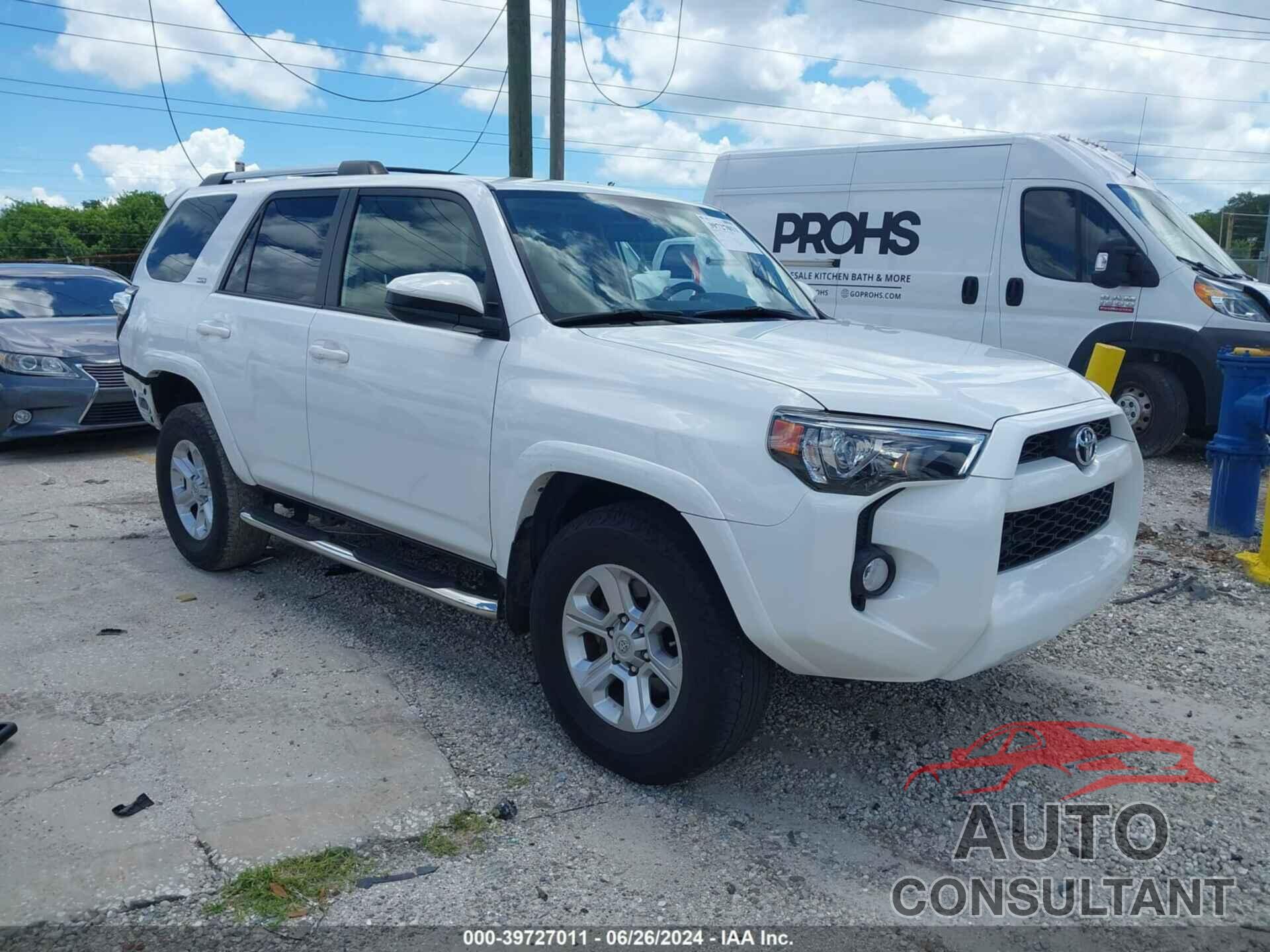 TOYOTA 4RUNNER 2019 - JTEZU5JR0K5197985