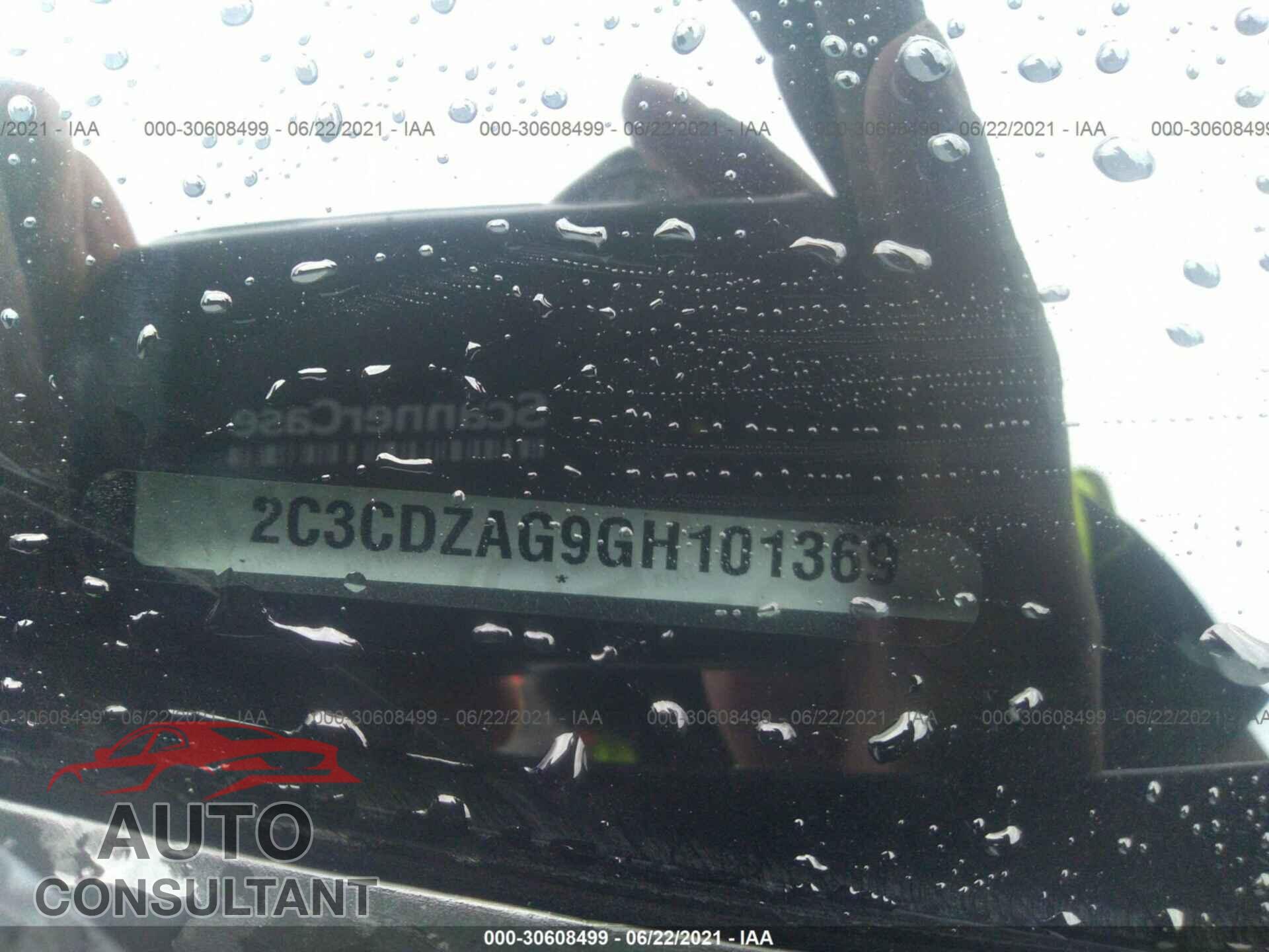DODGE CHALLENGER 2016 - 2C3CDZAG9GH101369