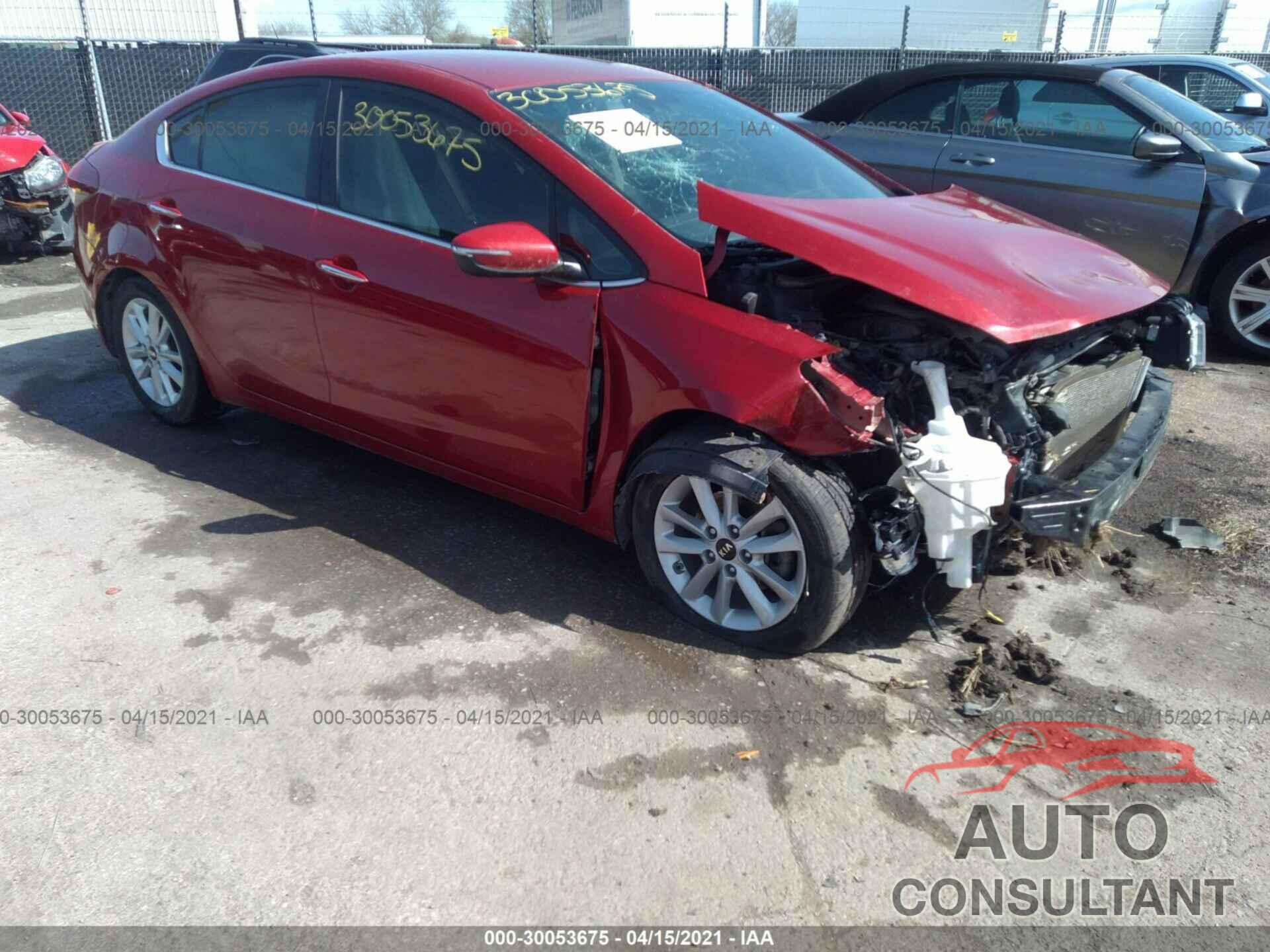 KIA FORTE 2017 - 3KPFL4A76HE107027
