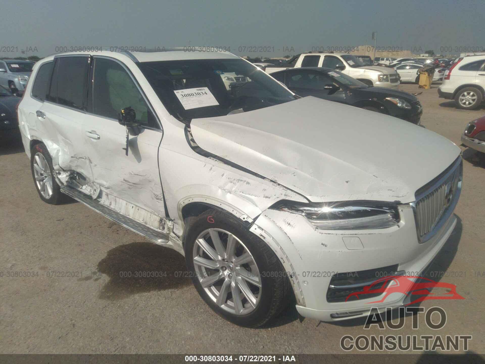 VOLVO XC90 2016 - YV4A22PL0G1025752