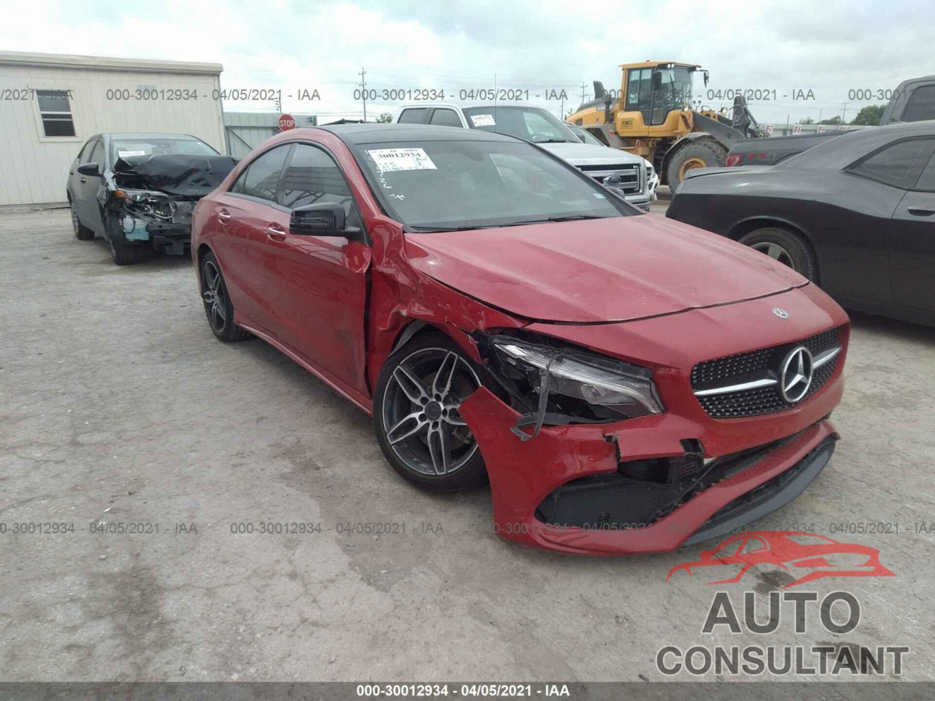 MERCEDES-BENZ CLA 2018 - WDDSJ4EB1JN600558