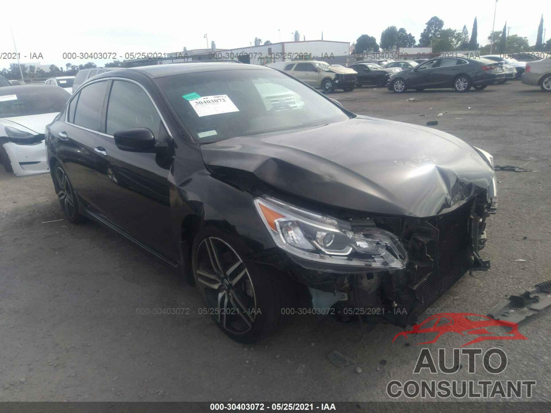HONDA ACCORD SEDAN 2016 - 1HGCR2F51GA121398