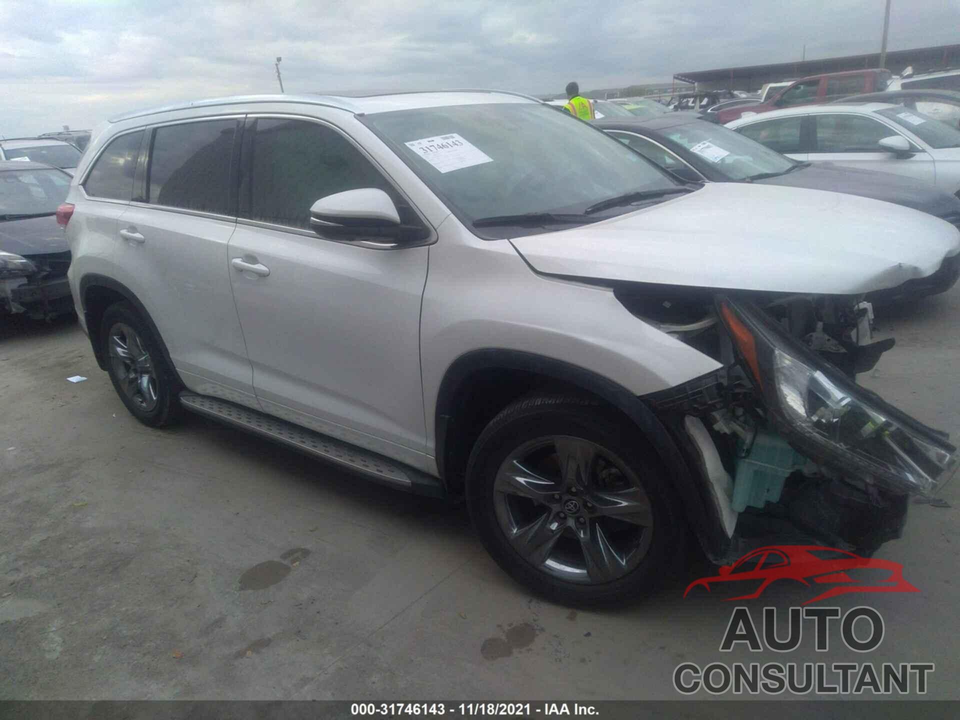 TOYOTA HIGHLANDER 2019 - 5TDYZRFHXKS321330