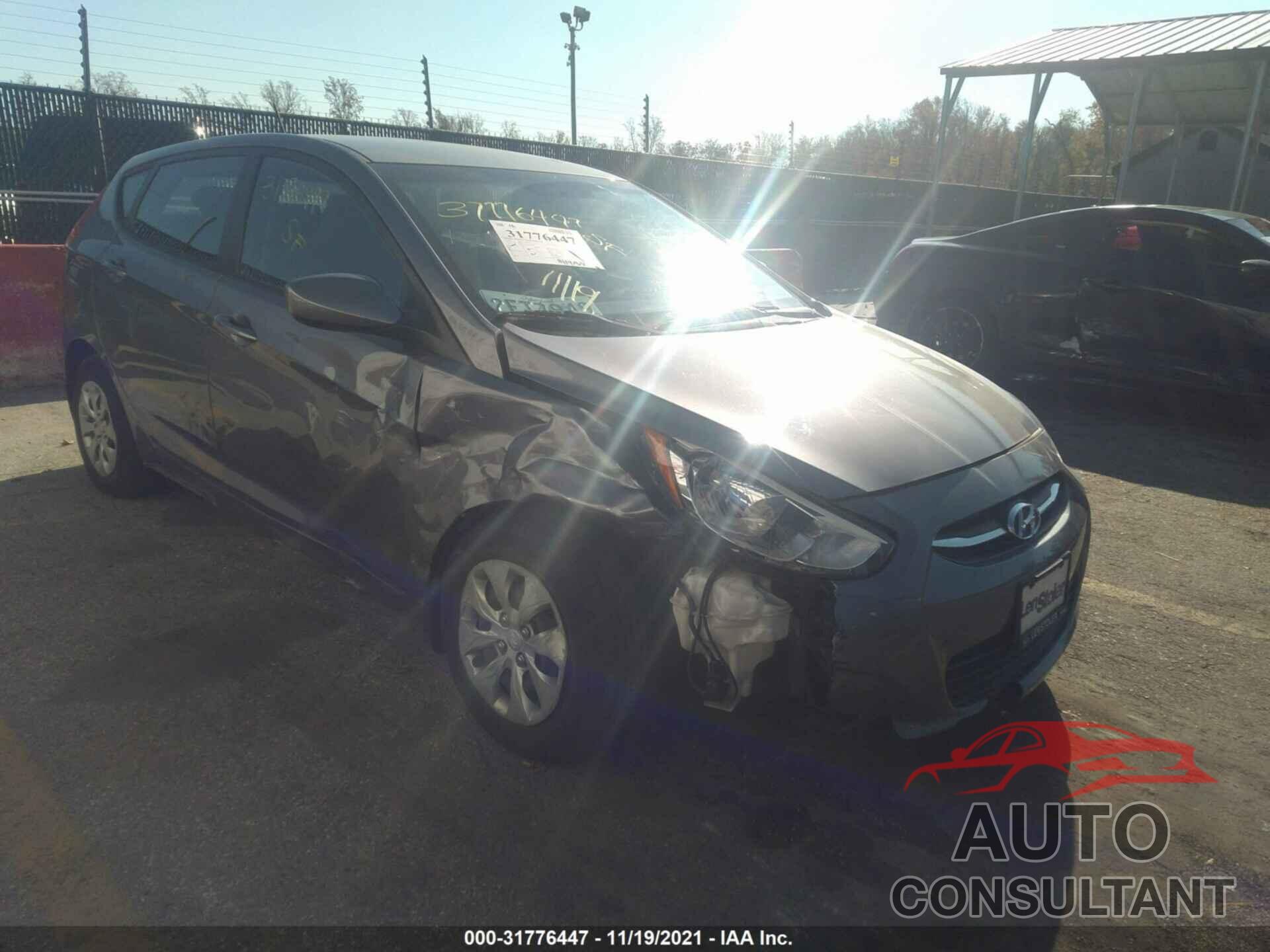 HYUNDAI ACCENT 2016 - KMHCT5AE5GU243846