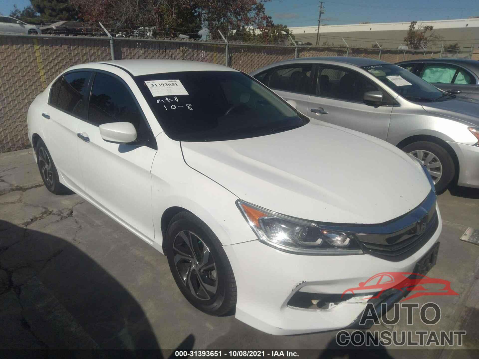 HONDA ACCORD SEDAN 2017 - 1HGCR2F36HA135734