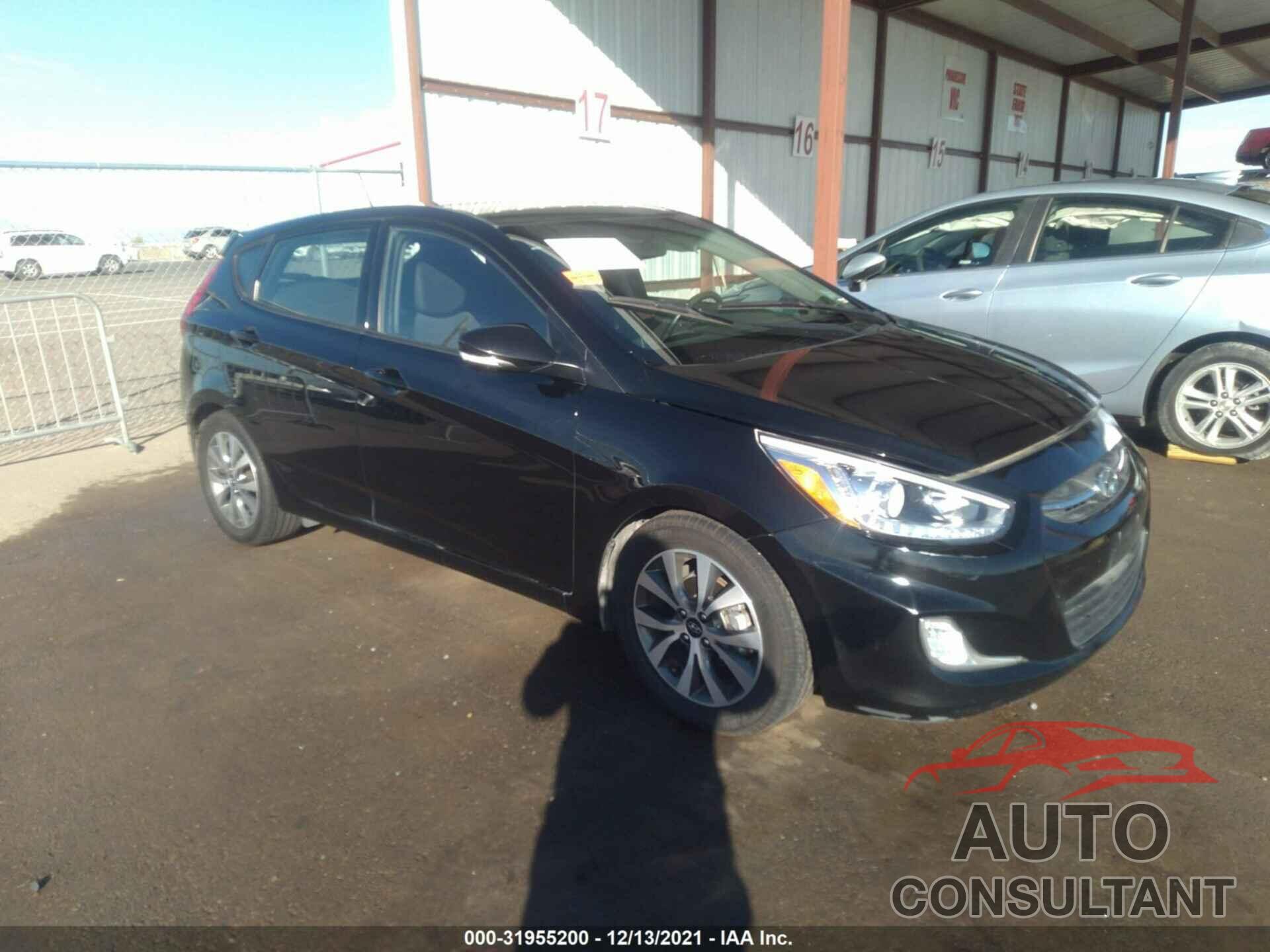 HYUNDAI ACCENT 2017 - KMHCU5AE6HU365887