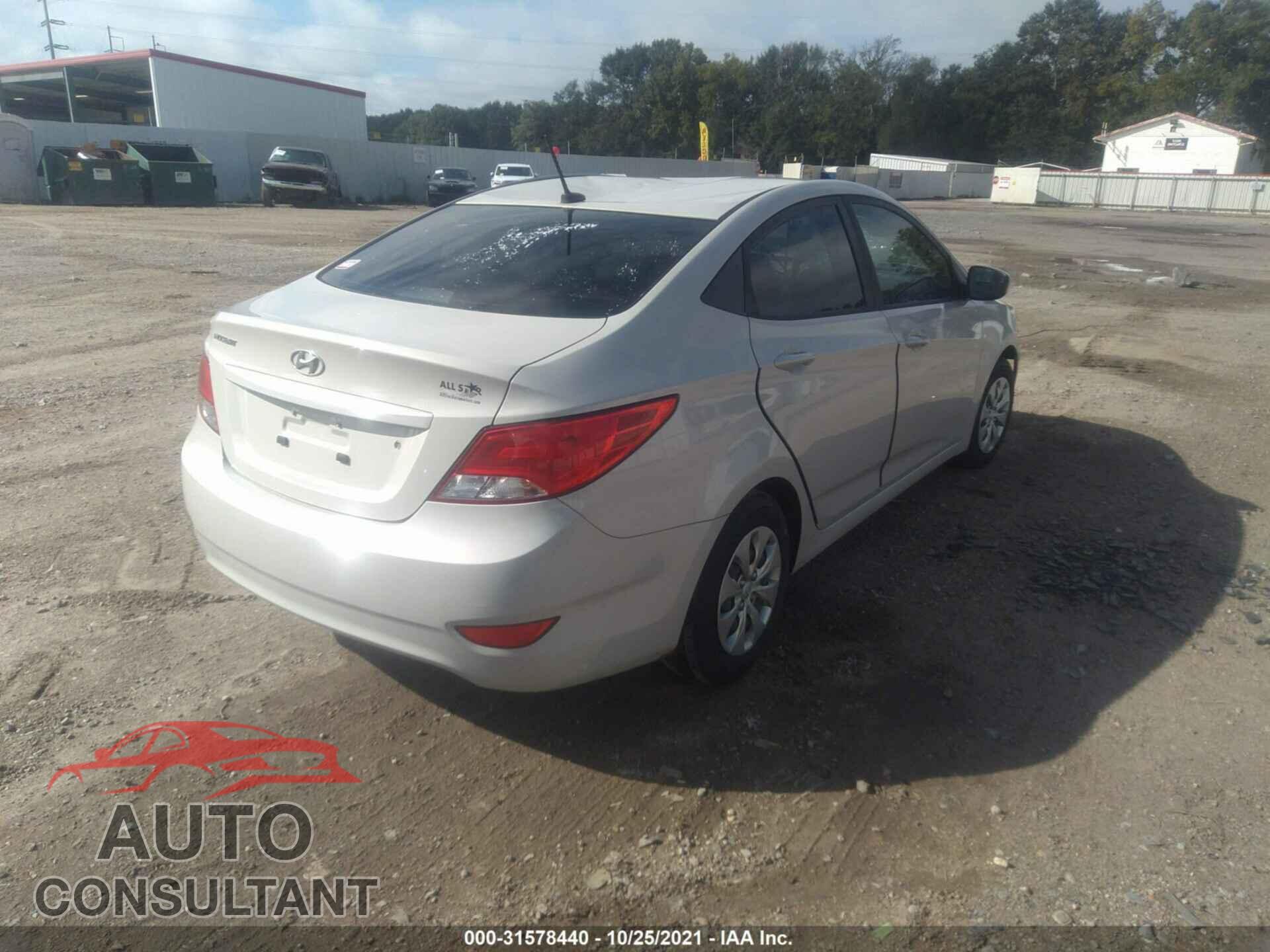 HYUNDAI ACCENT 2016 - KMHCT4AE8GU123792