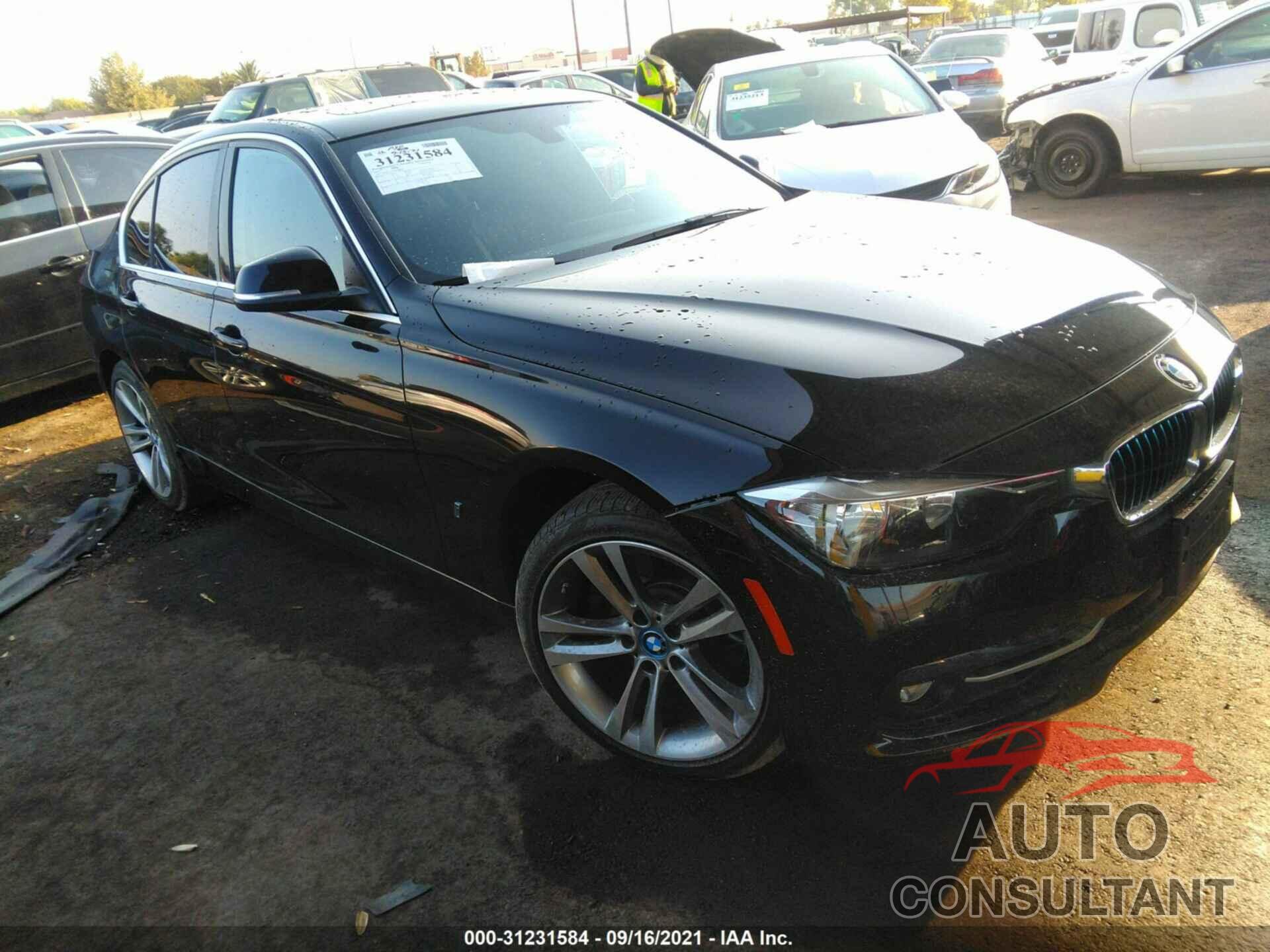 BMW 3 SERIES 2017 - WBA8E1C53HK480484