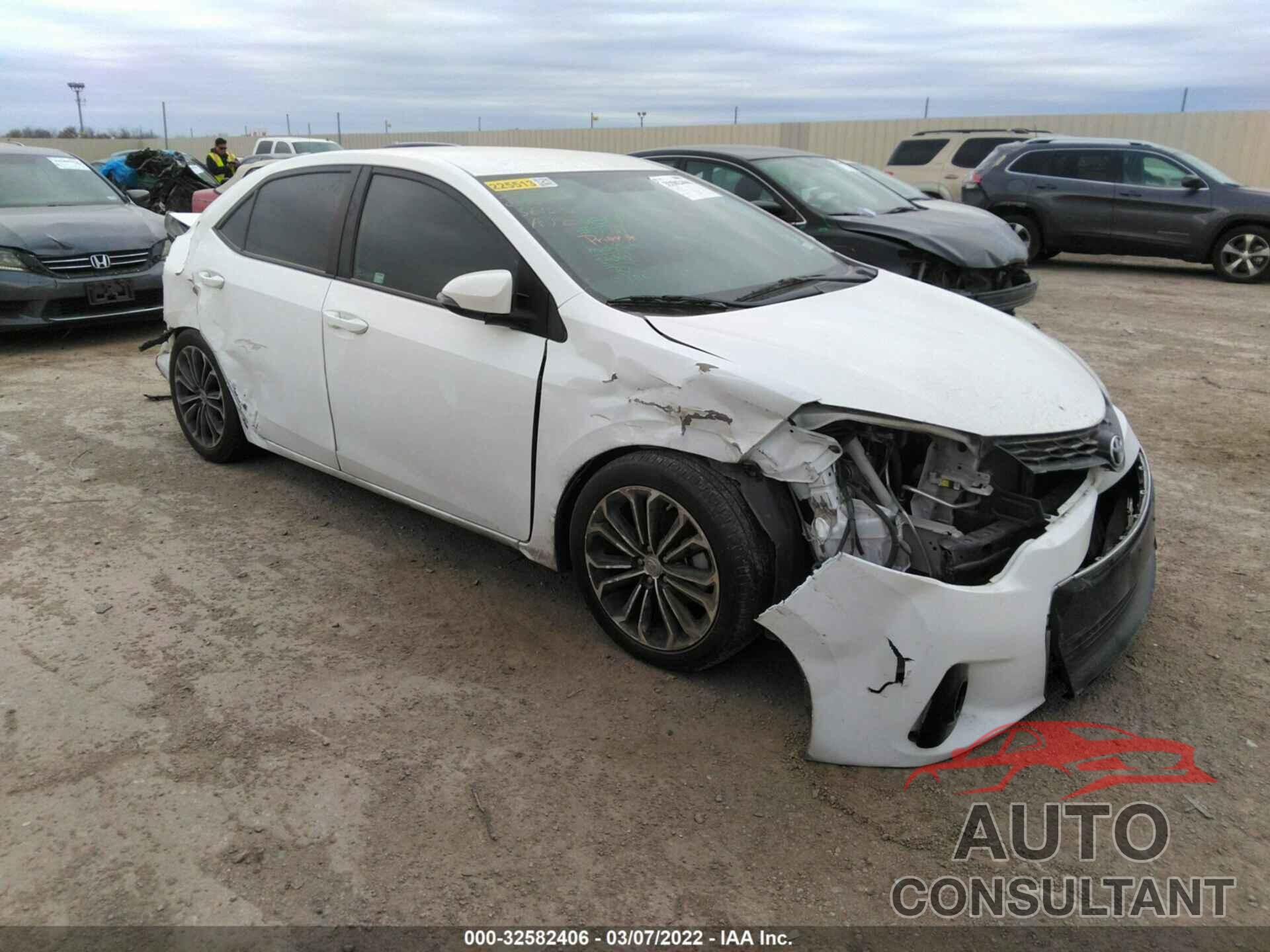 TOYOTA COROLLA 2016 - 5YFBURHE2GP561236