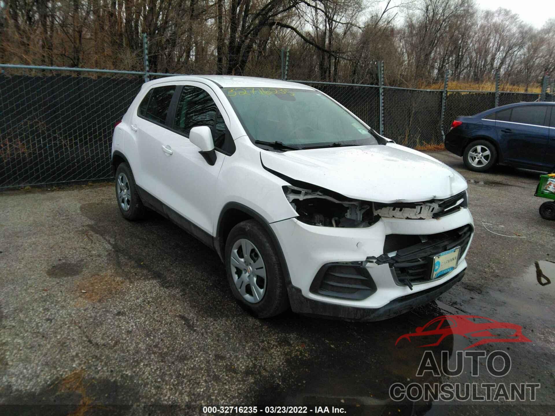 CHEVROLET TRAX 2017 - 3GNCJKSB4HL228688