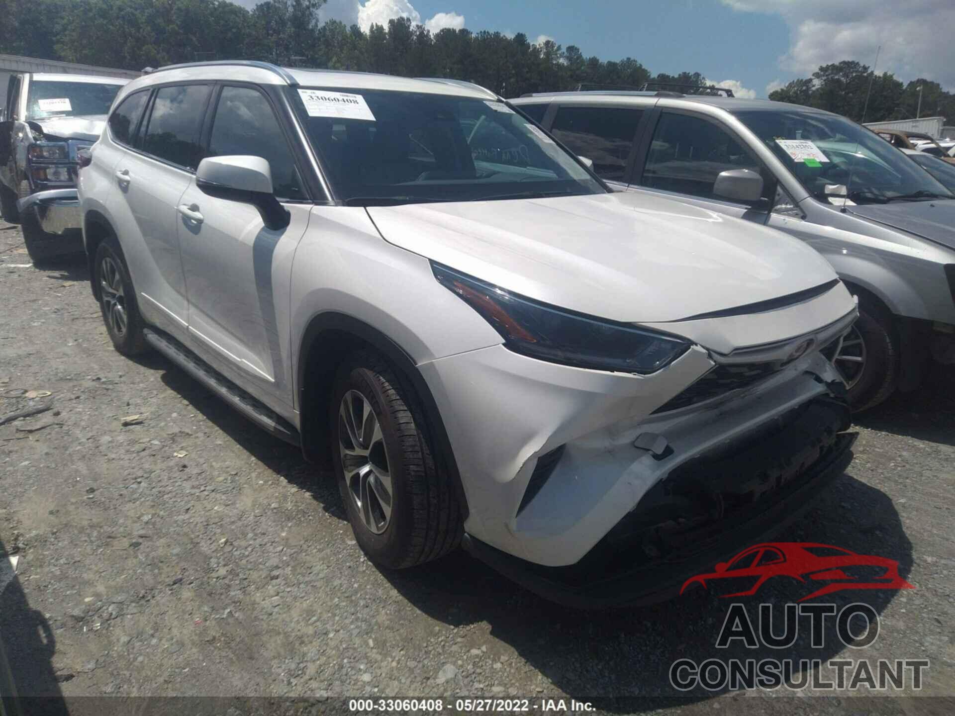 TOYOTA HIGHLANDER 2021 - 5TDGZRAH2MS529143