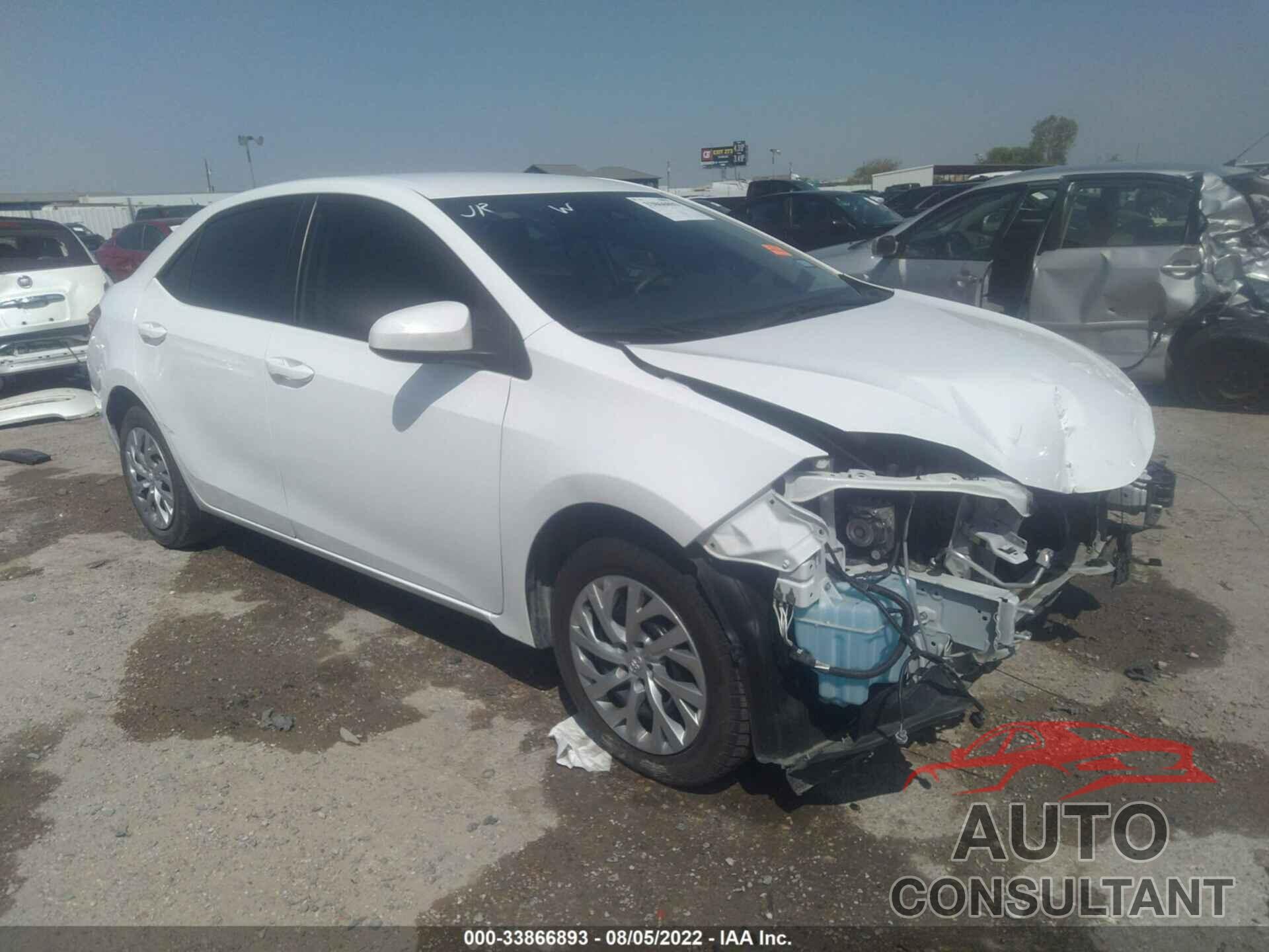 TOYOTA COROLLA 2019 - 5YFBURHE0KP921886