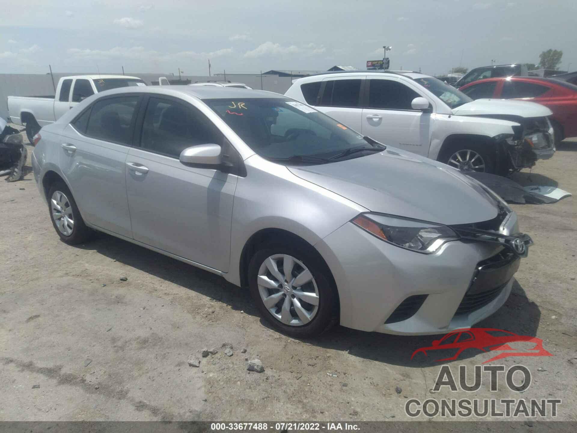 TOYOTA COROLLA 2016 - 5YFBURHE2GP471312