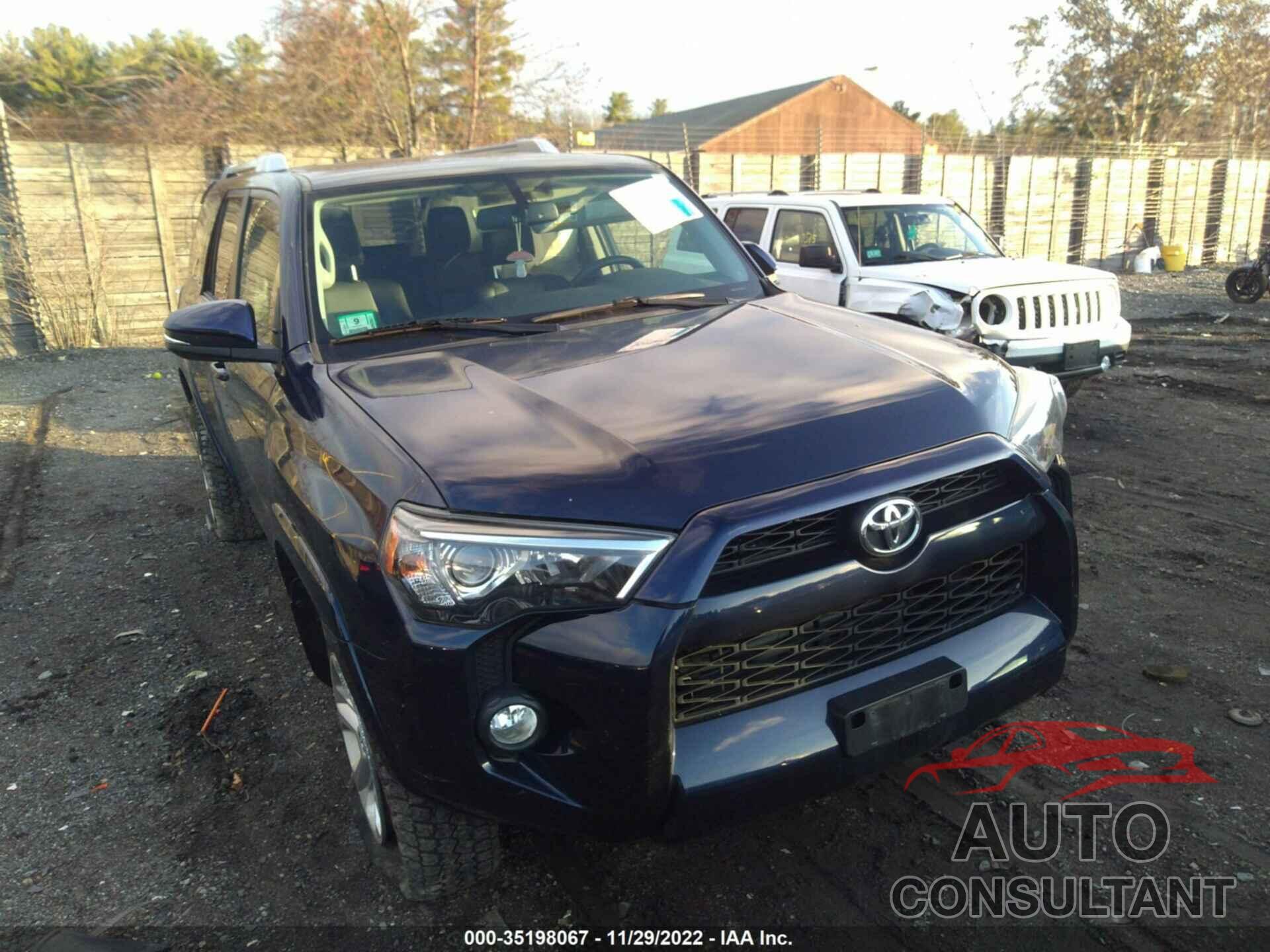 TOYOTA 4RUNNER 2016 - JTEBU5JR2G5344221