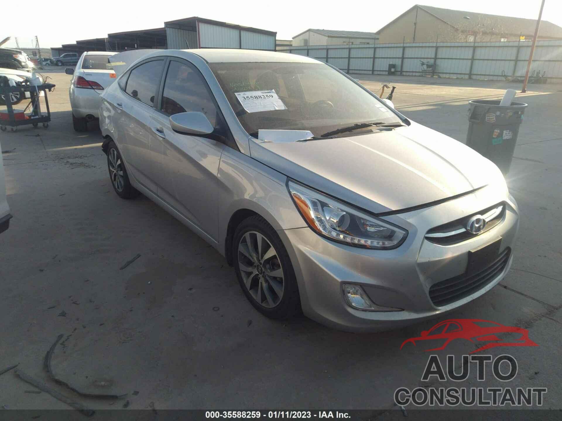 HYUNDAI ACCENT 2015 - KMHCU4AE8FU825025