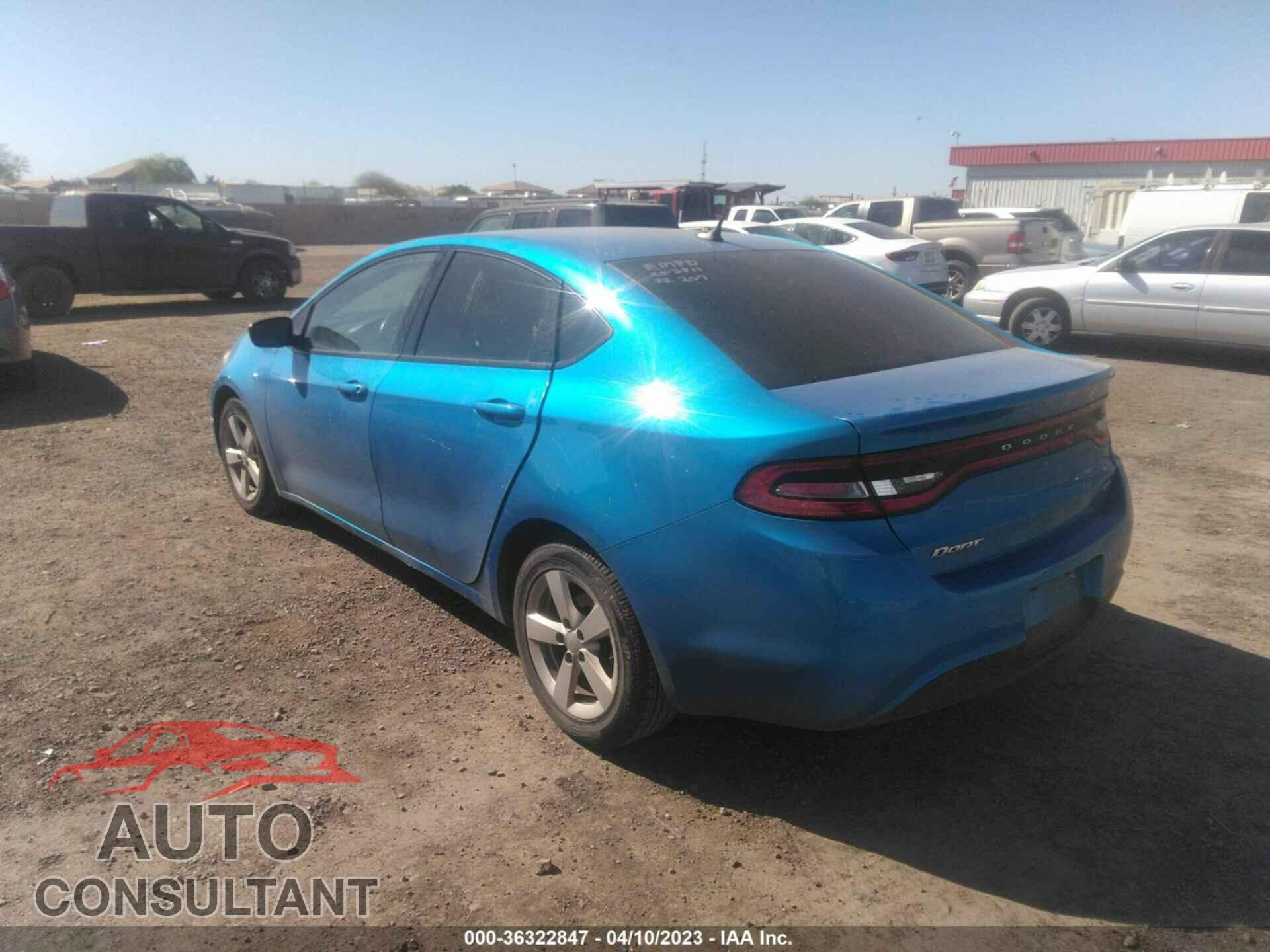 DODGE DART 2015 - 1C3CDFBB8FD238414