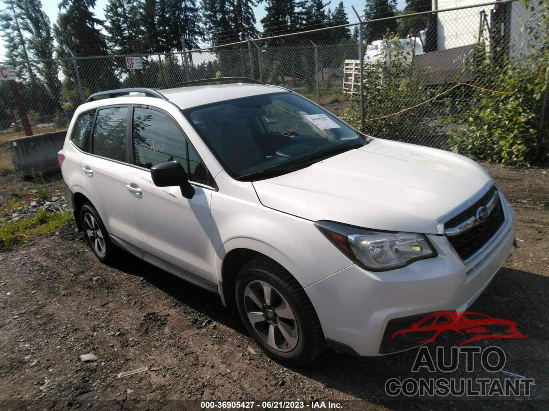 SUBARU FORESTER 2018 - JF2SJABC0JH497588