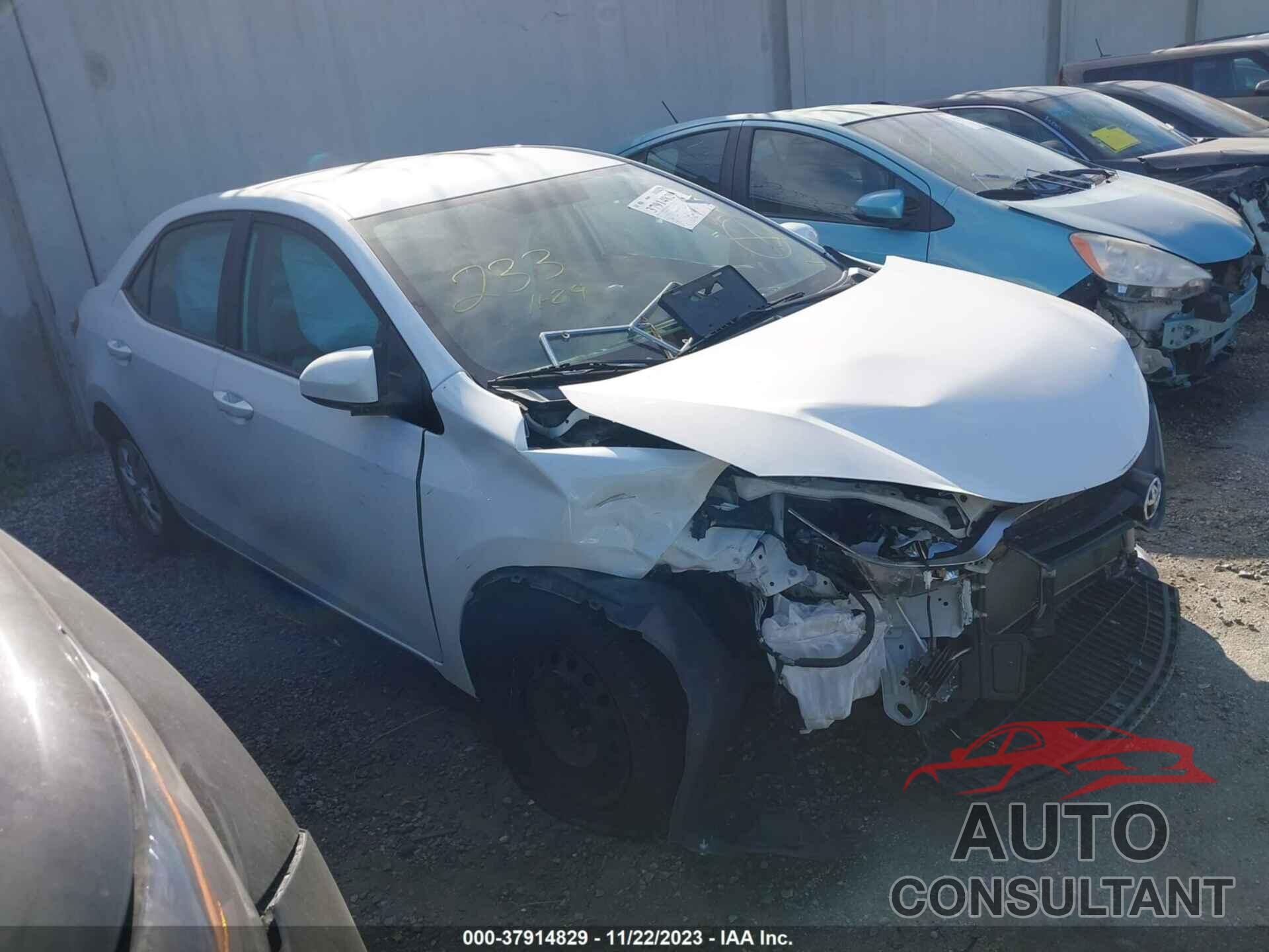 TOYOTA COROLLA 2016 - 5YFBURHE8GP436399