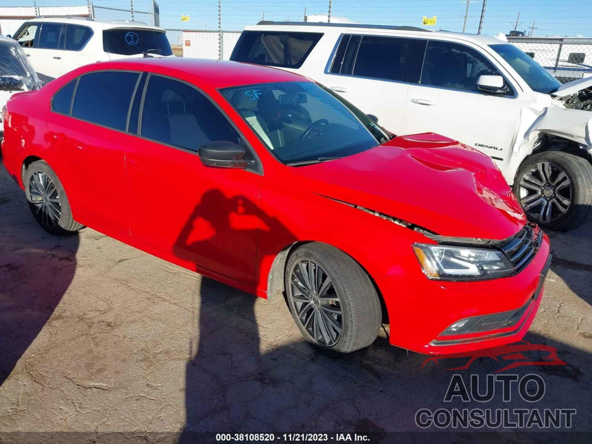 VOLKSWAGEN JETTA 2016 - 3VWD17AJ6GM337405