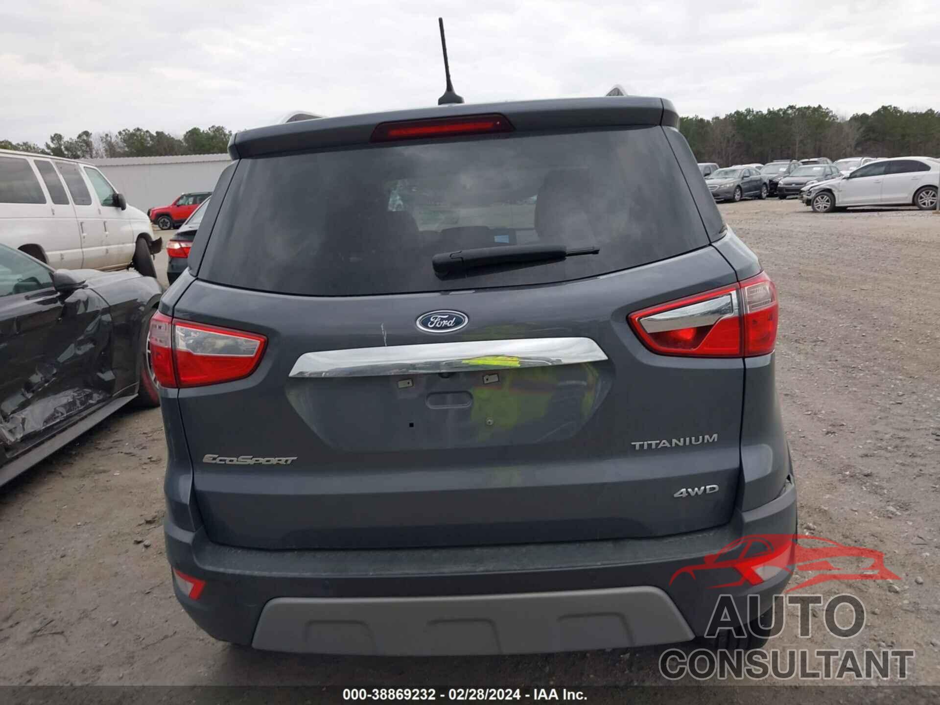 FORD ECOSPORT 2019 - MAJ6S3KL7KC287146