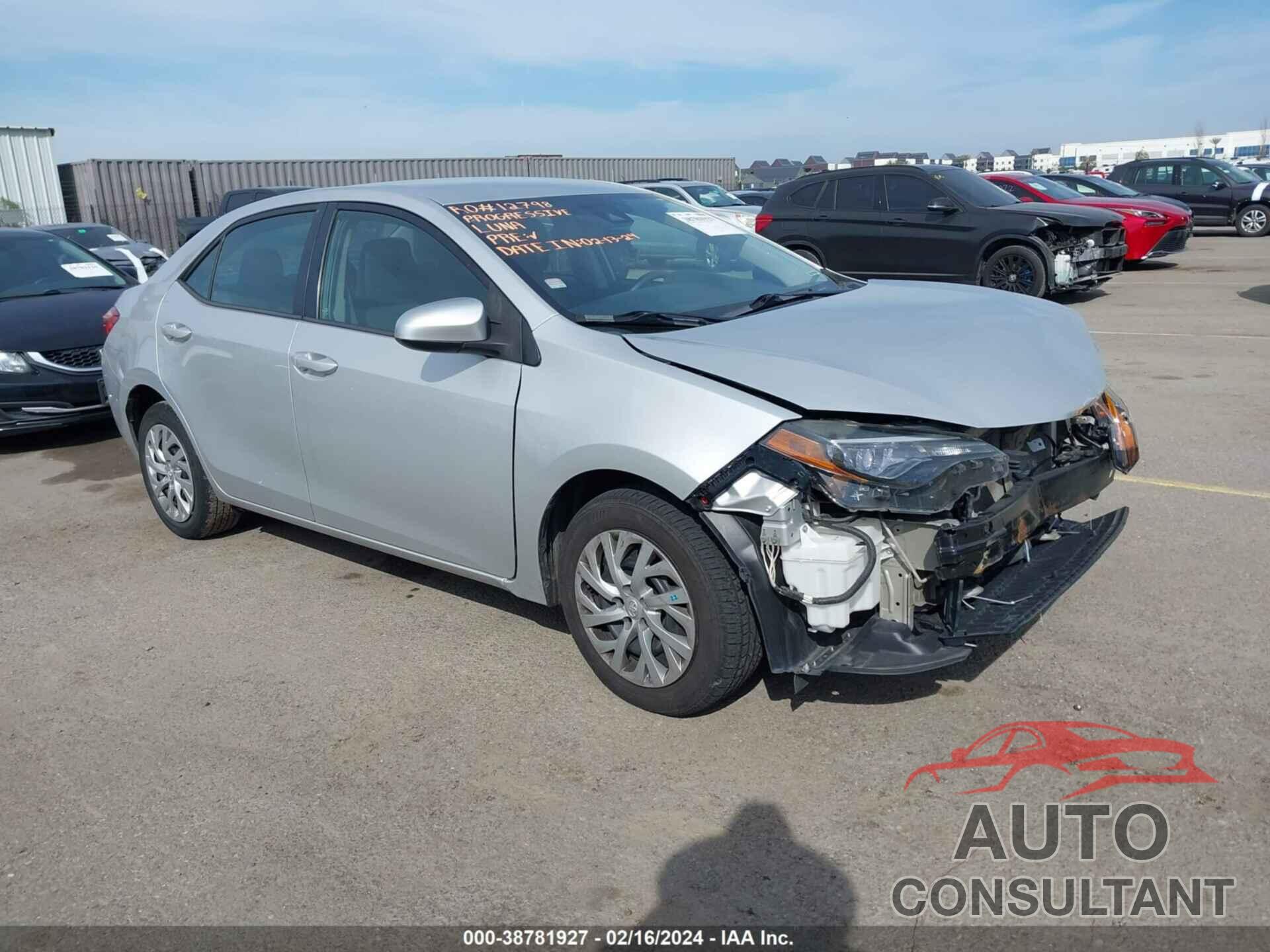 TOYOTA COROLLA 2017 - 5YFBURHE9HP660590