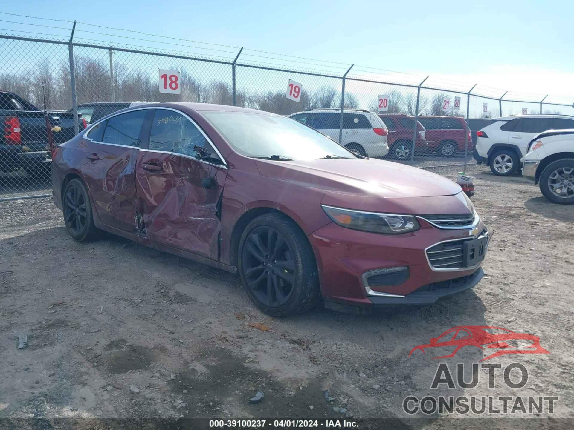 CHEVROLET MALIBU 2016 - 1G1ZE5ST0GF307360