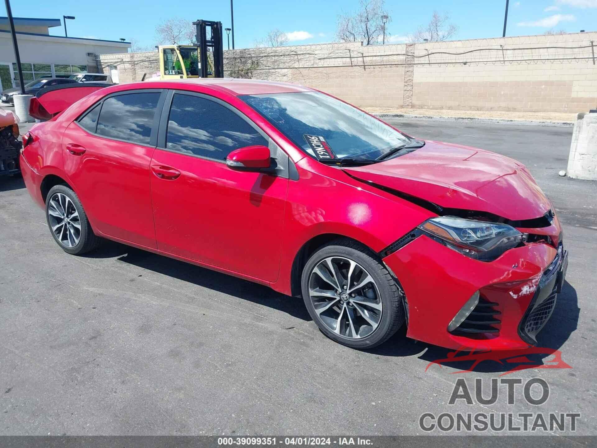 TOYOTA COROLLA 2017 - 5YFBURHEXHP590047
