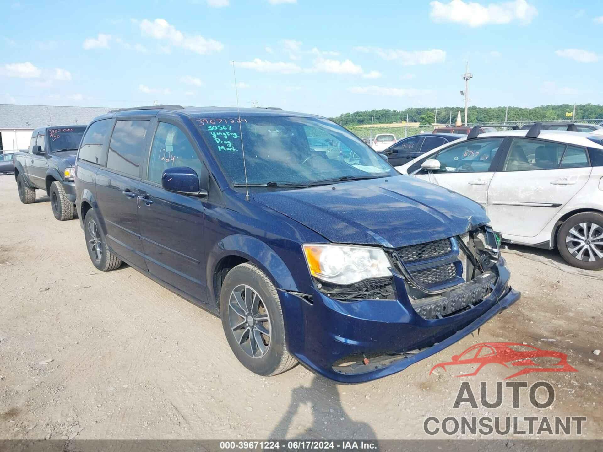 DODGE GRAND CARAVAN 2017 - 2C4RDGEG0HR766077