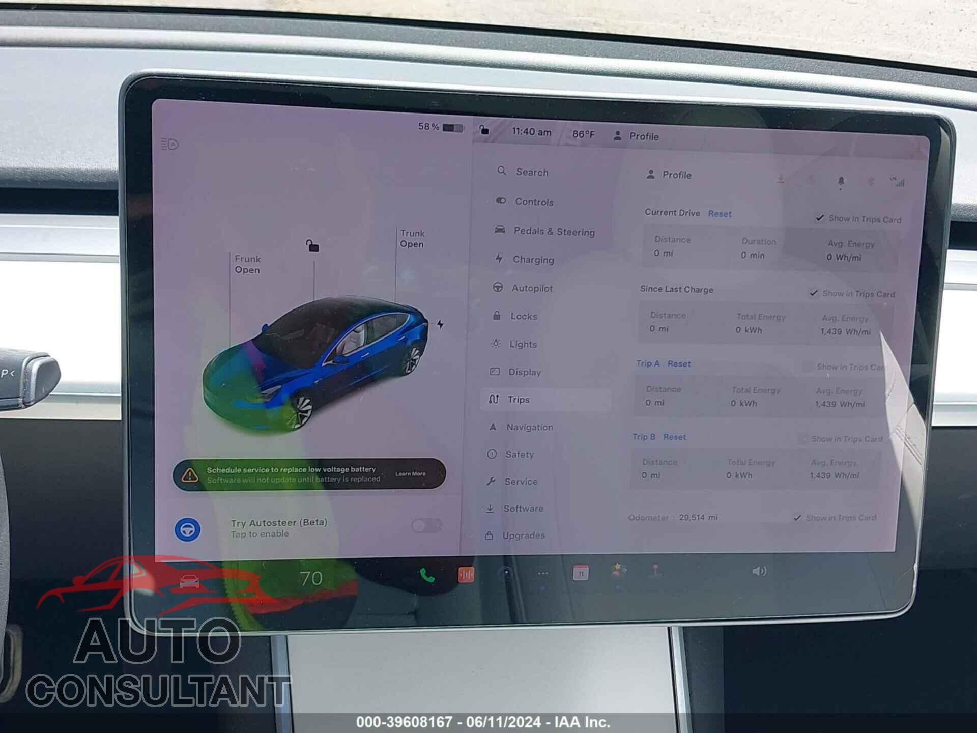 TESLA MODEL 3 2019 - 5YJ3E1EB7KF421832