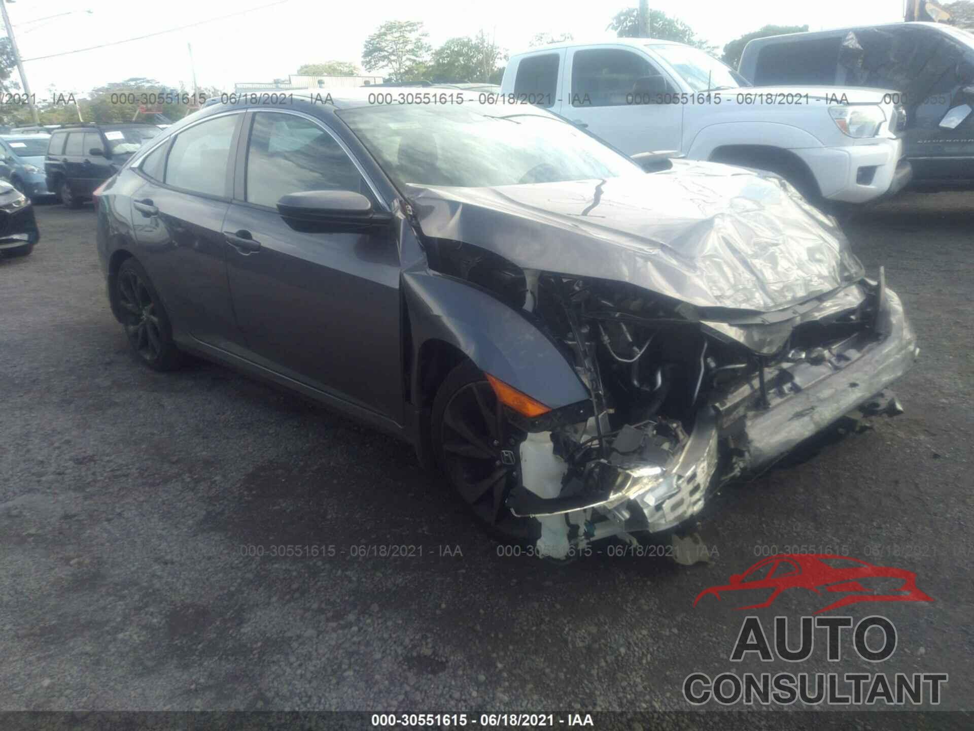 HONDA CIVIC SEDAN 2019 - 19XFC2F85KE004629