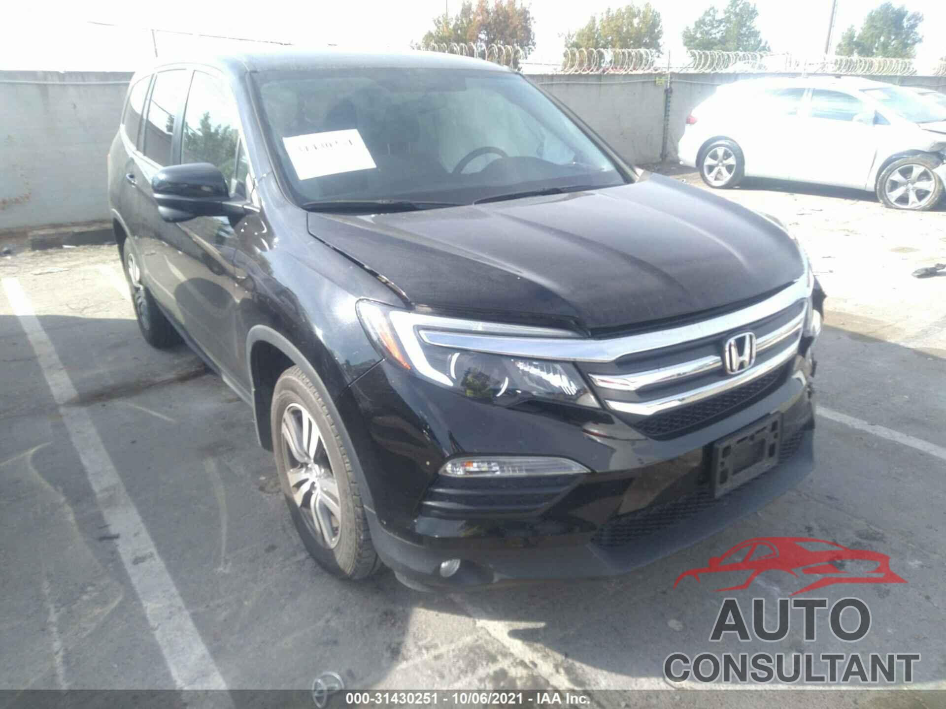 HONDA PILOT 2016 - 5FNYF6H36GB040081