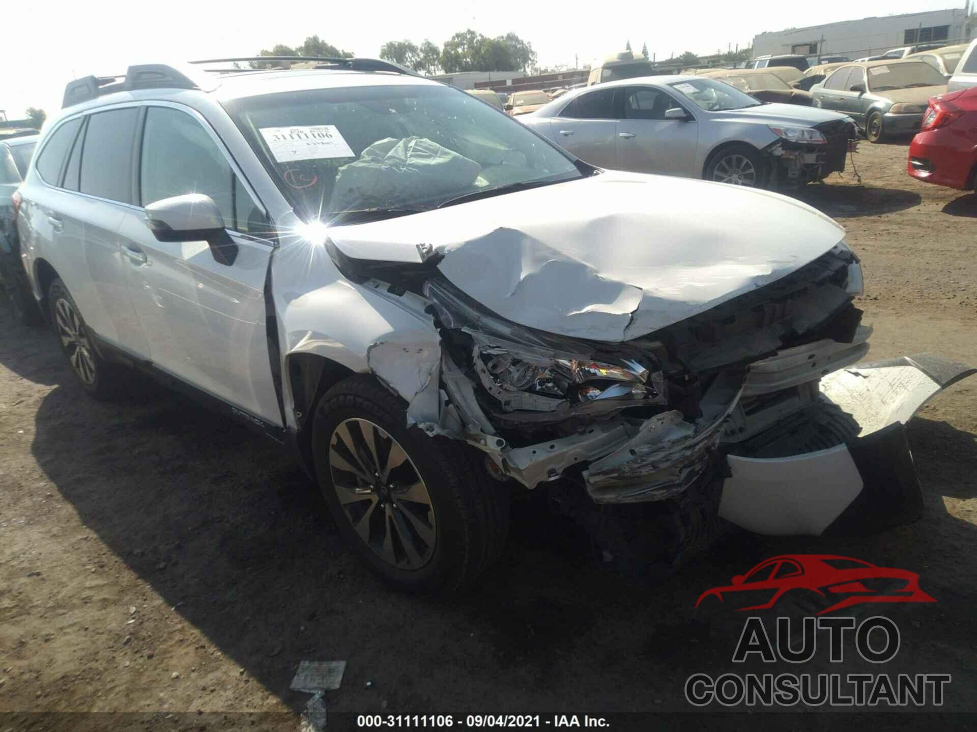 SUBARU OUTBACK 2016 - 4S4BSENC3G3324194