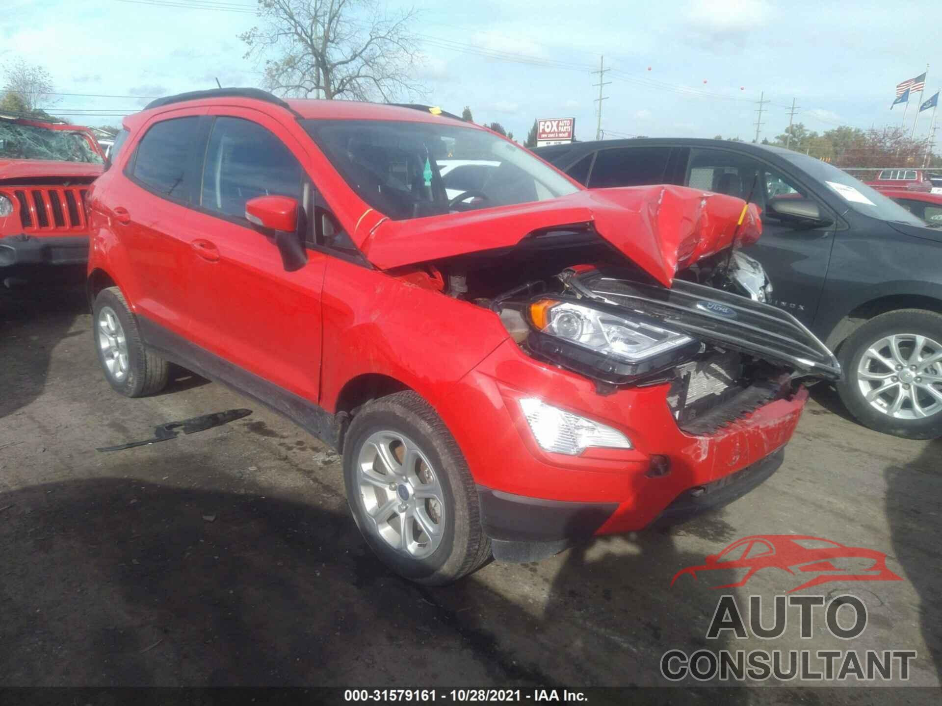 FORD ECOSPORT 2020 - MAJ6S3GLXLC359757