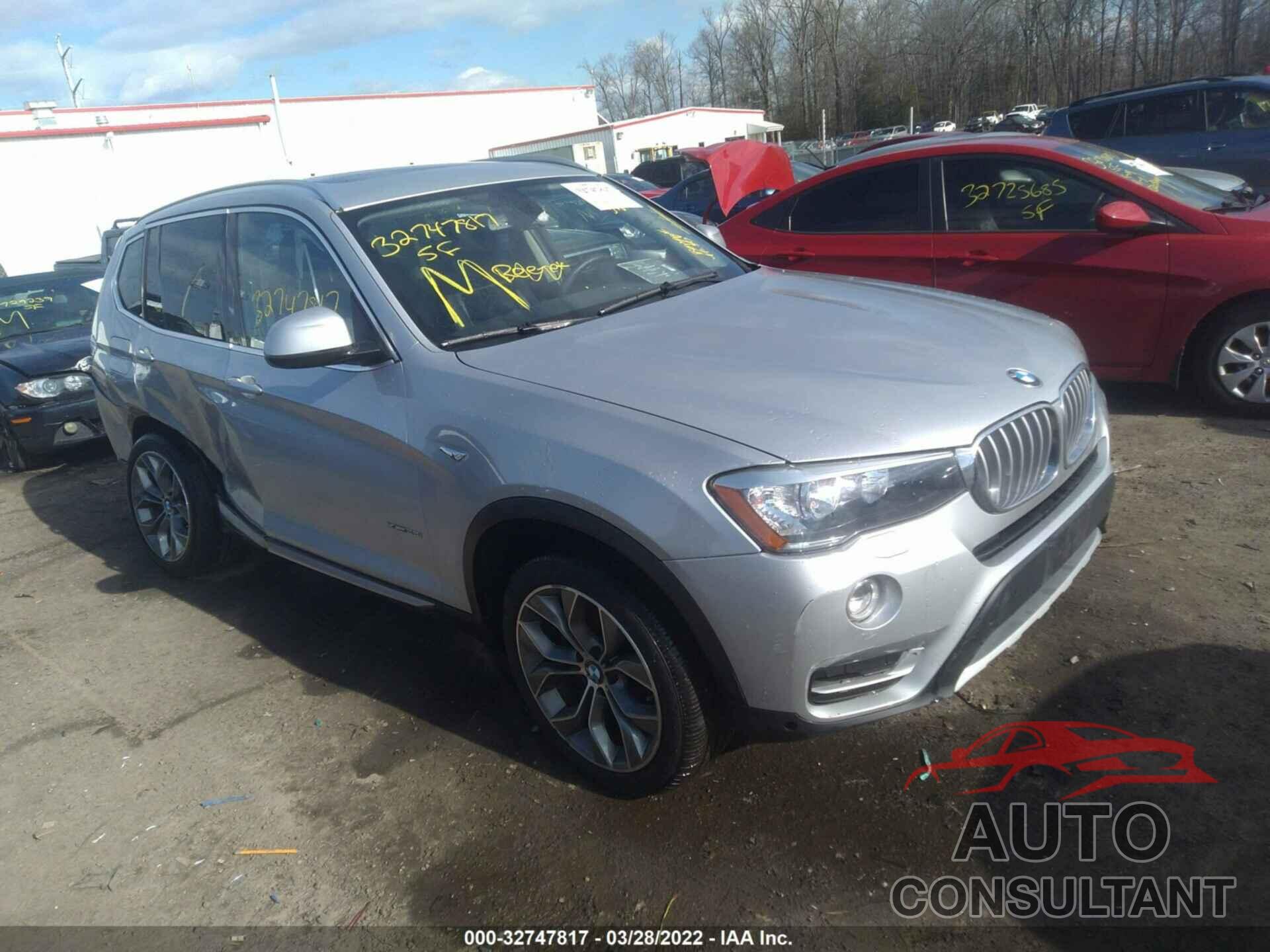 BMW X3 2016 - 5UXWX9C58G0D72554