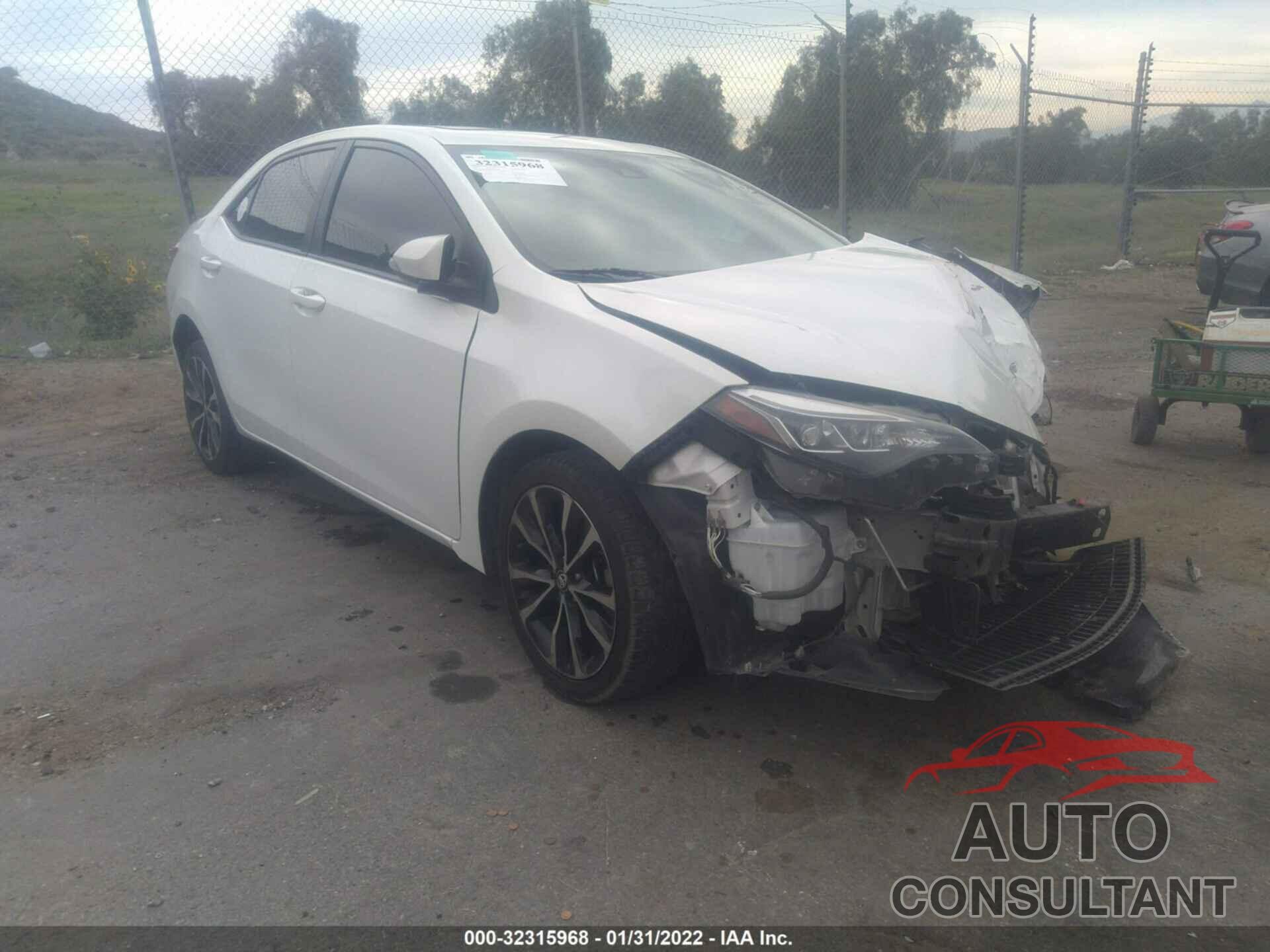 TOYOTA COROLLA 2018 - 5YFBURHEXJP807019