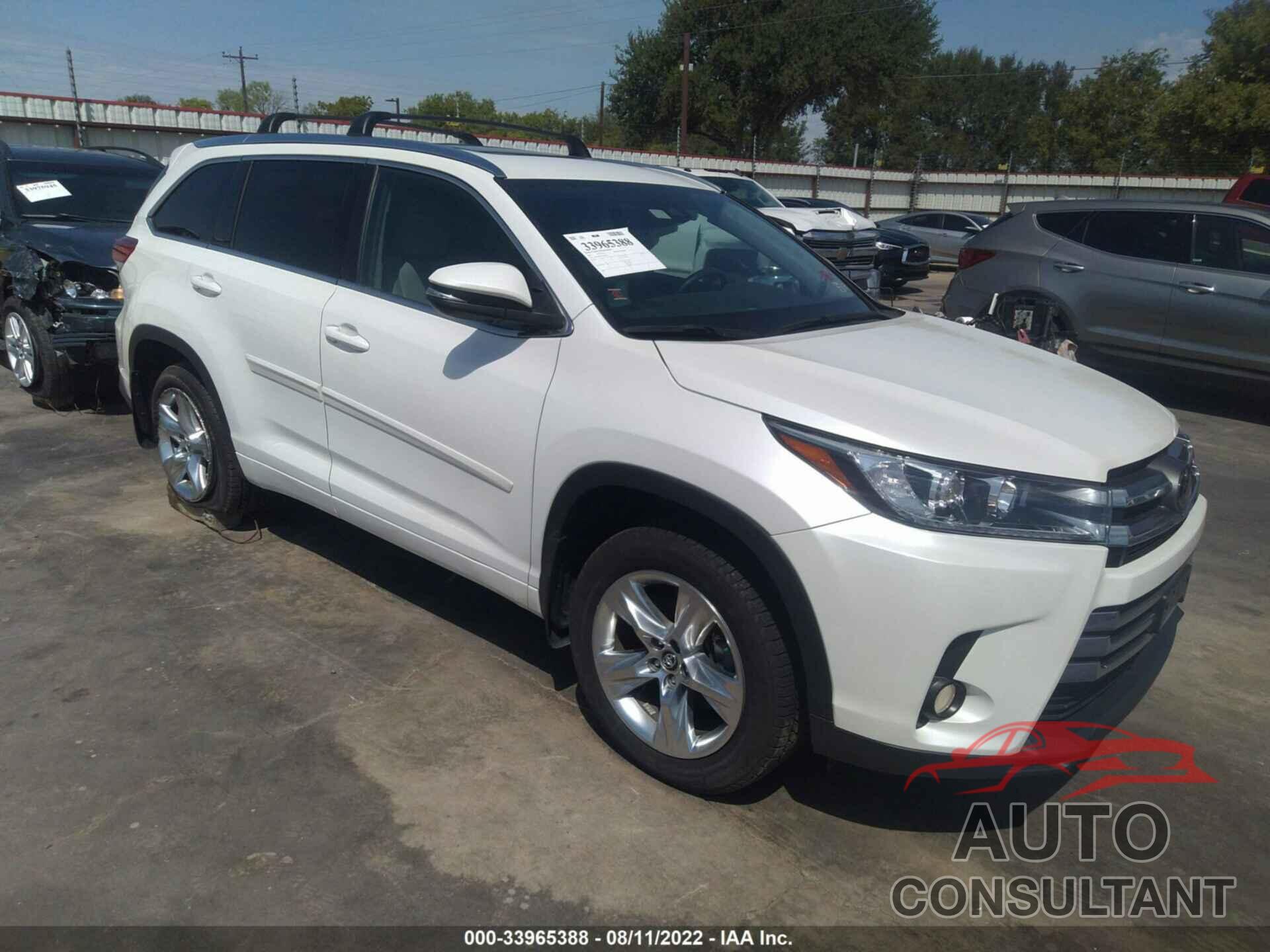 TOYOTA HIGHLANDER 2017 - 5TDDZRFH7HS478725