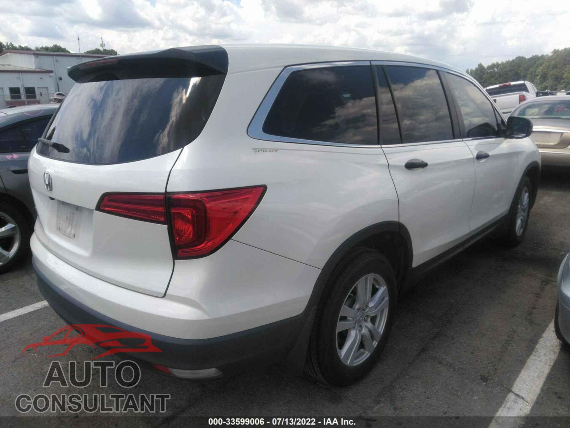 HONDA PILOT 2017 - 5FNYF5H15HB044486