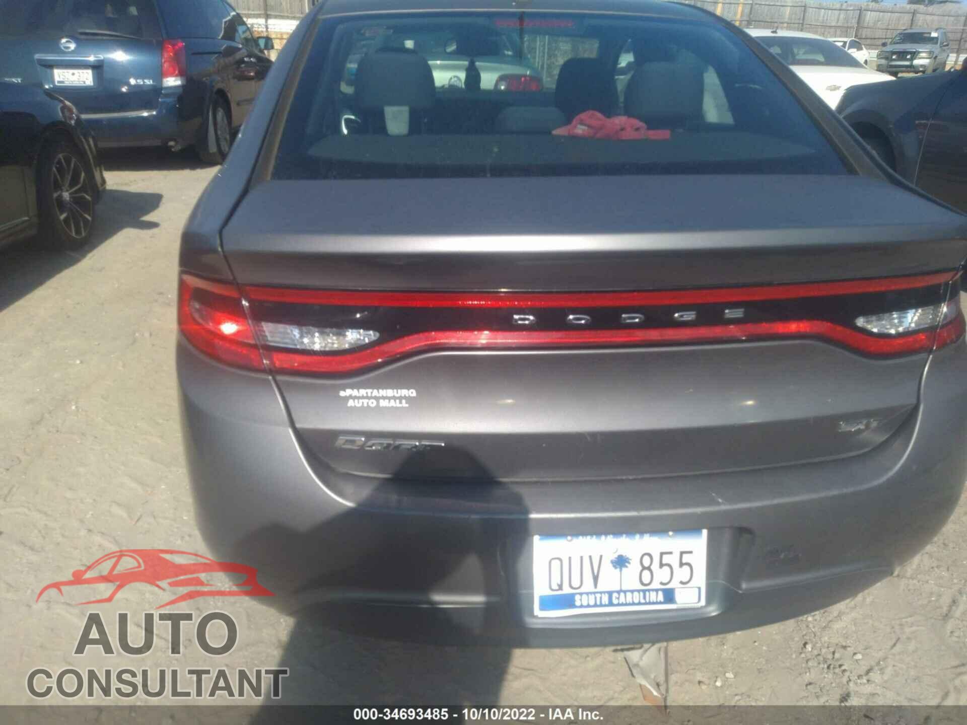 DODGE DART 2016 - 1C3CDFBBXGD689684