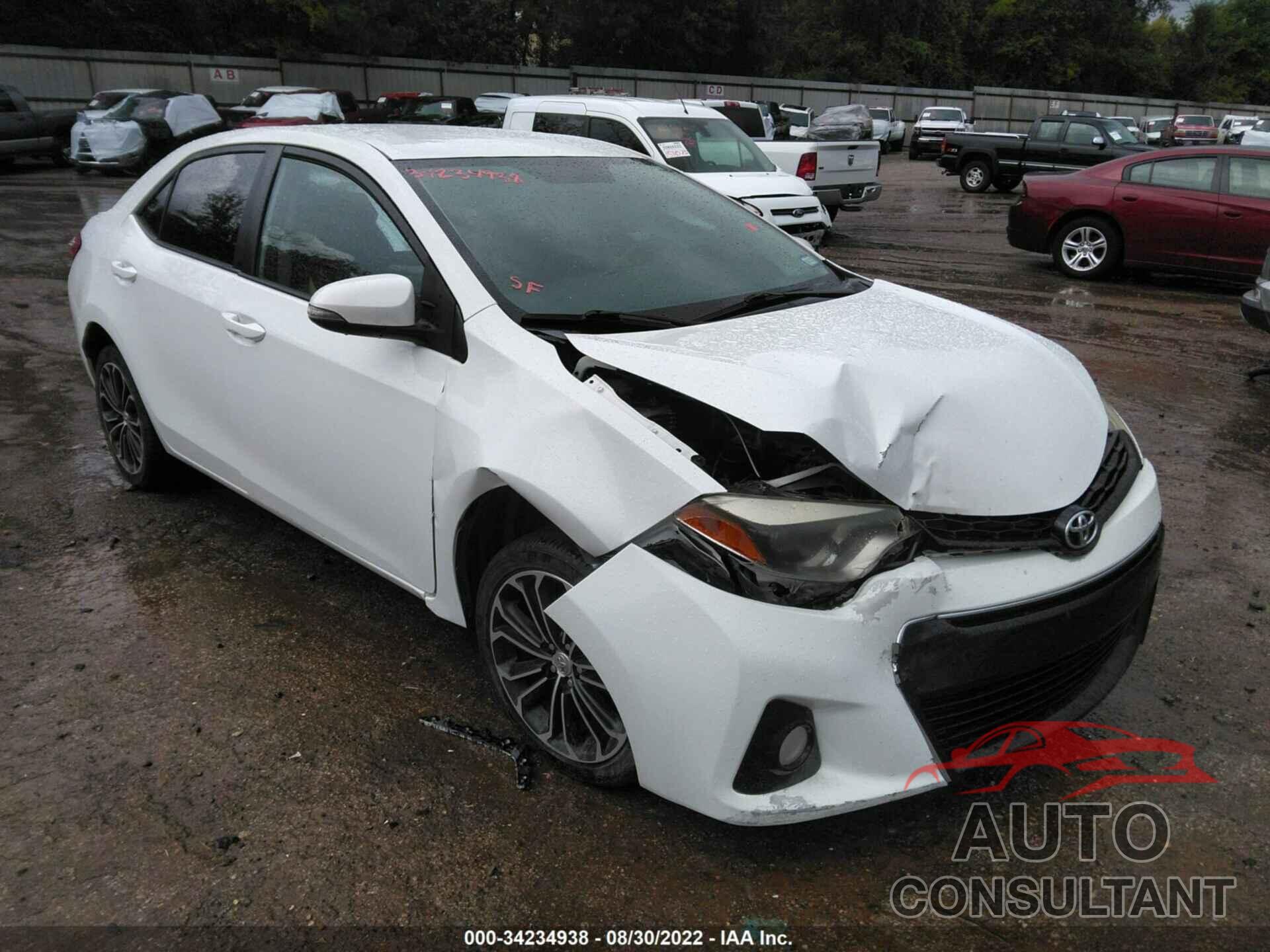 TOYOTA COROLLA 2016 - 5YFBURHE6GP368166