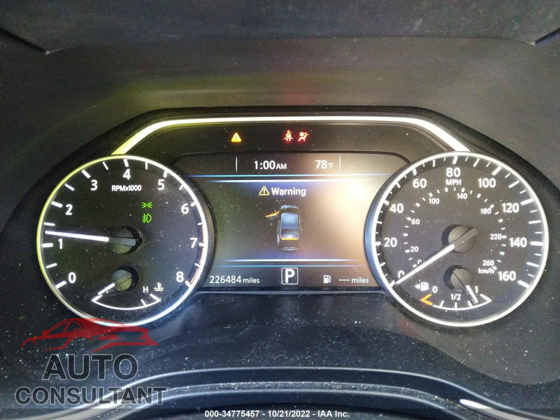 NISSAN MAXIMA 2017 - 1N4AA6AP1HC416042
