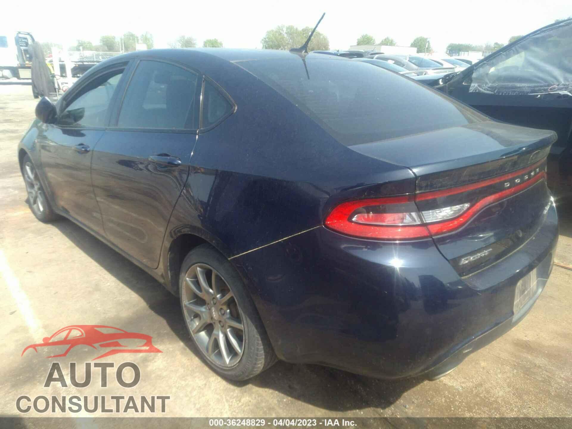 DODGE DART 2015 - 1C3CDFBB3FD242984